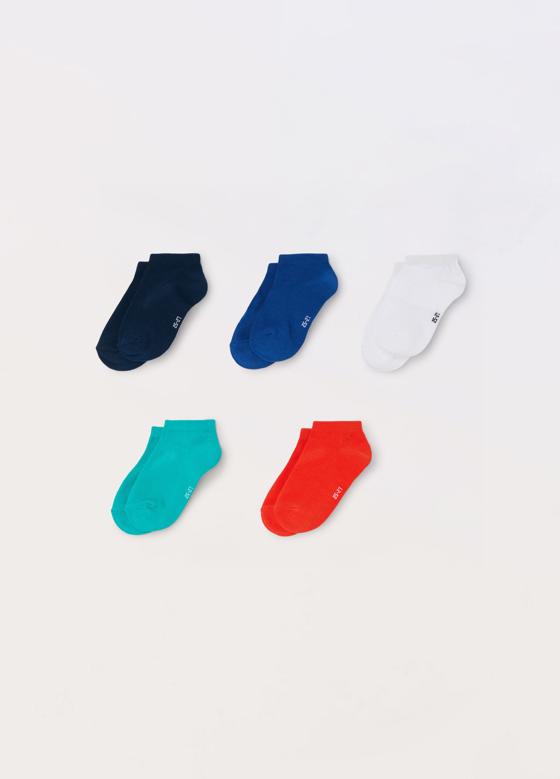 Pack 5 calze corte misto cotone _0