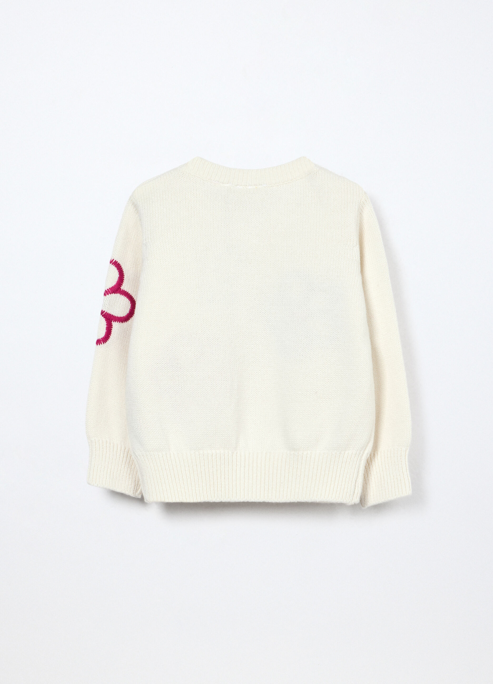 Cardigan tricot in puro cotone neonata_1