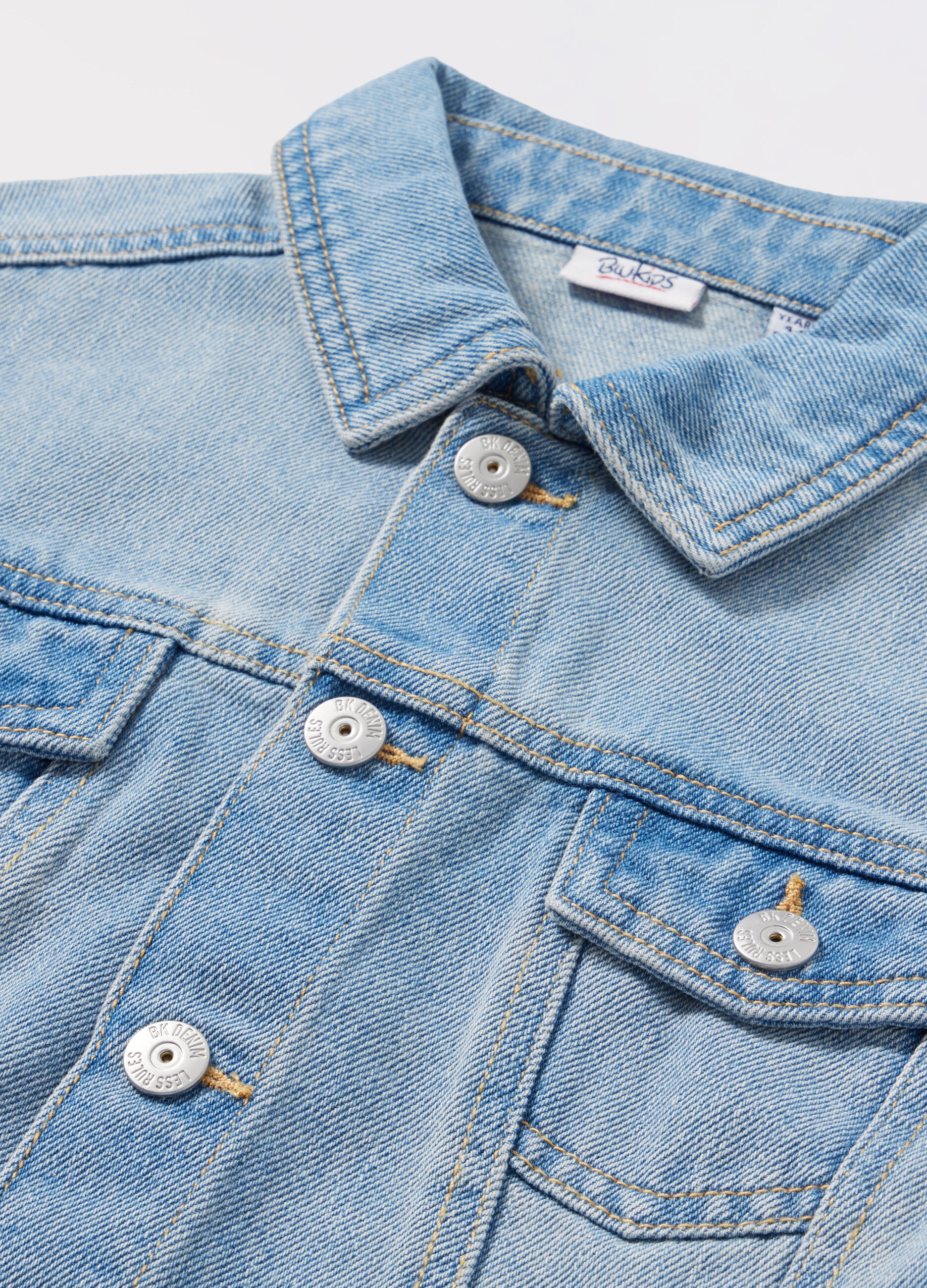 Giacca in rigid denim bambino _1