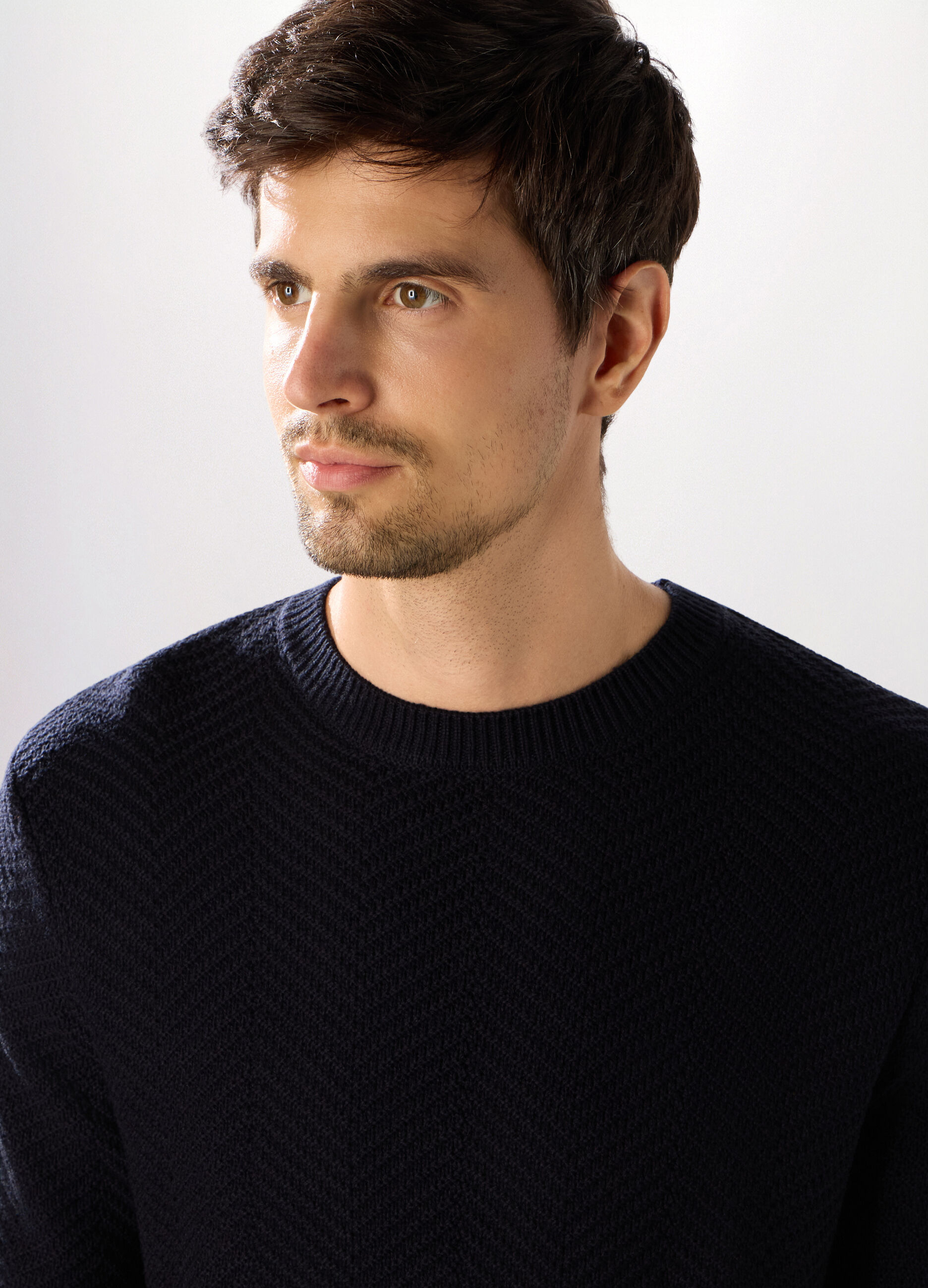 Maglione girocollo chevron uomo_2