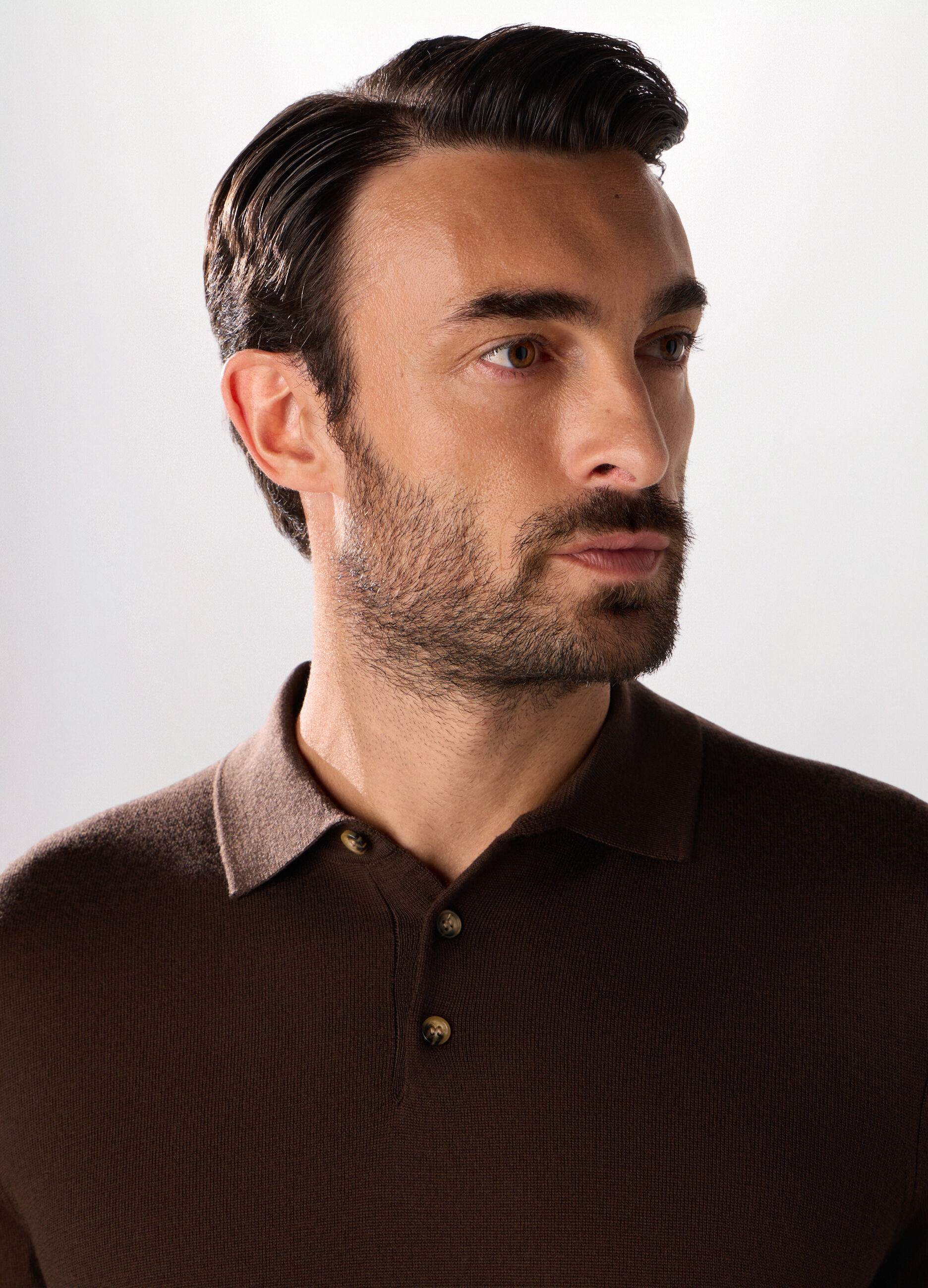 Polo in maglia di lana merino uomo_2