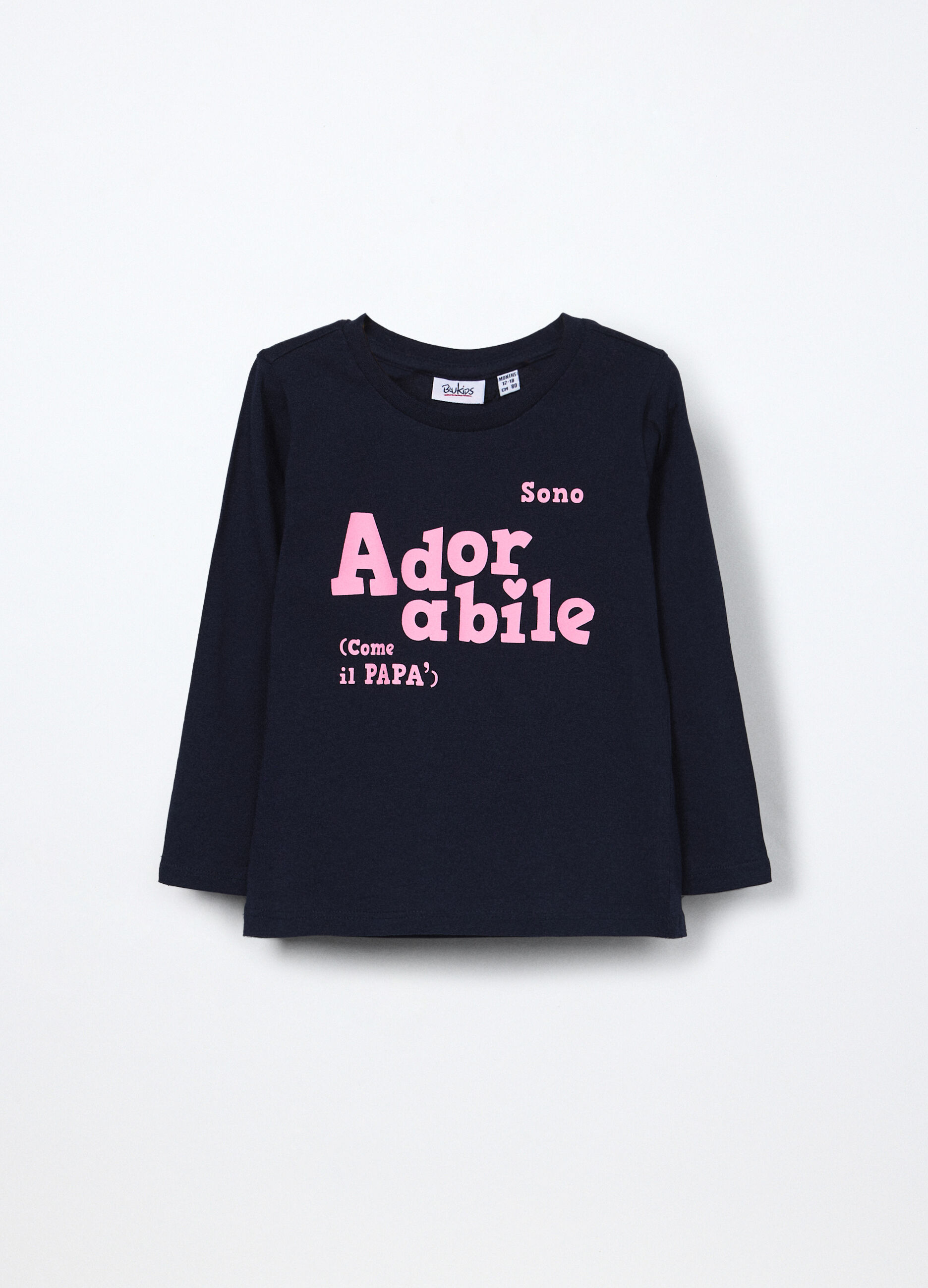 T-shirt in jersey di puro cotone neonata_0