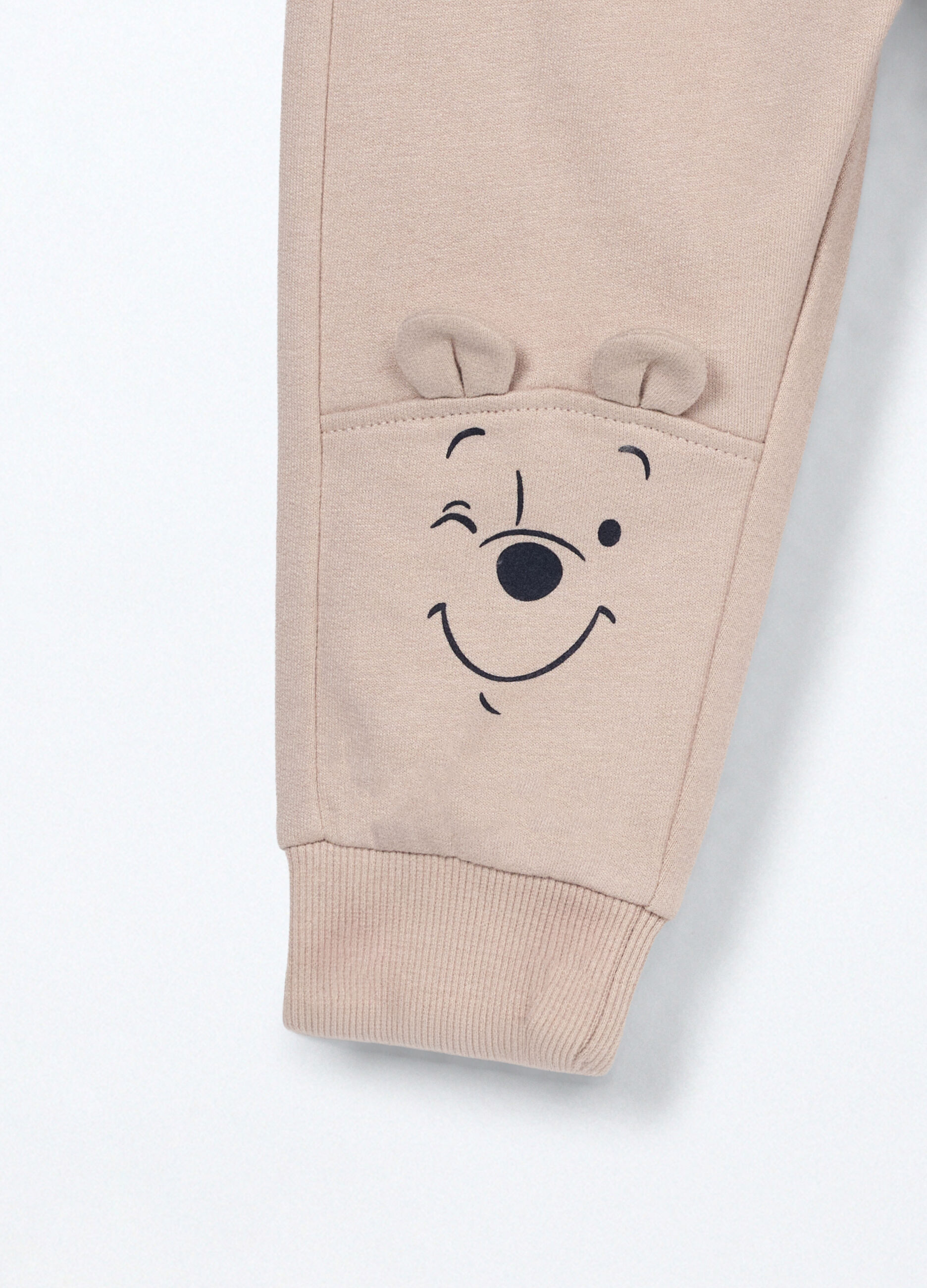 Jogger in puro cotone fleece neonato_2