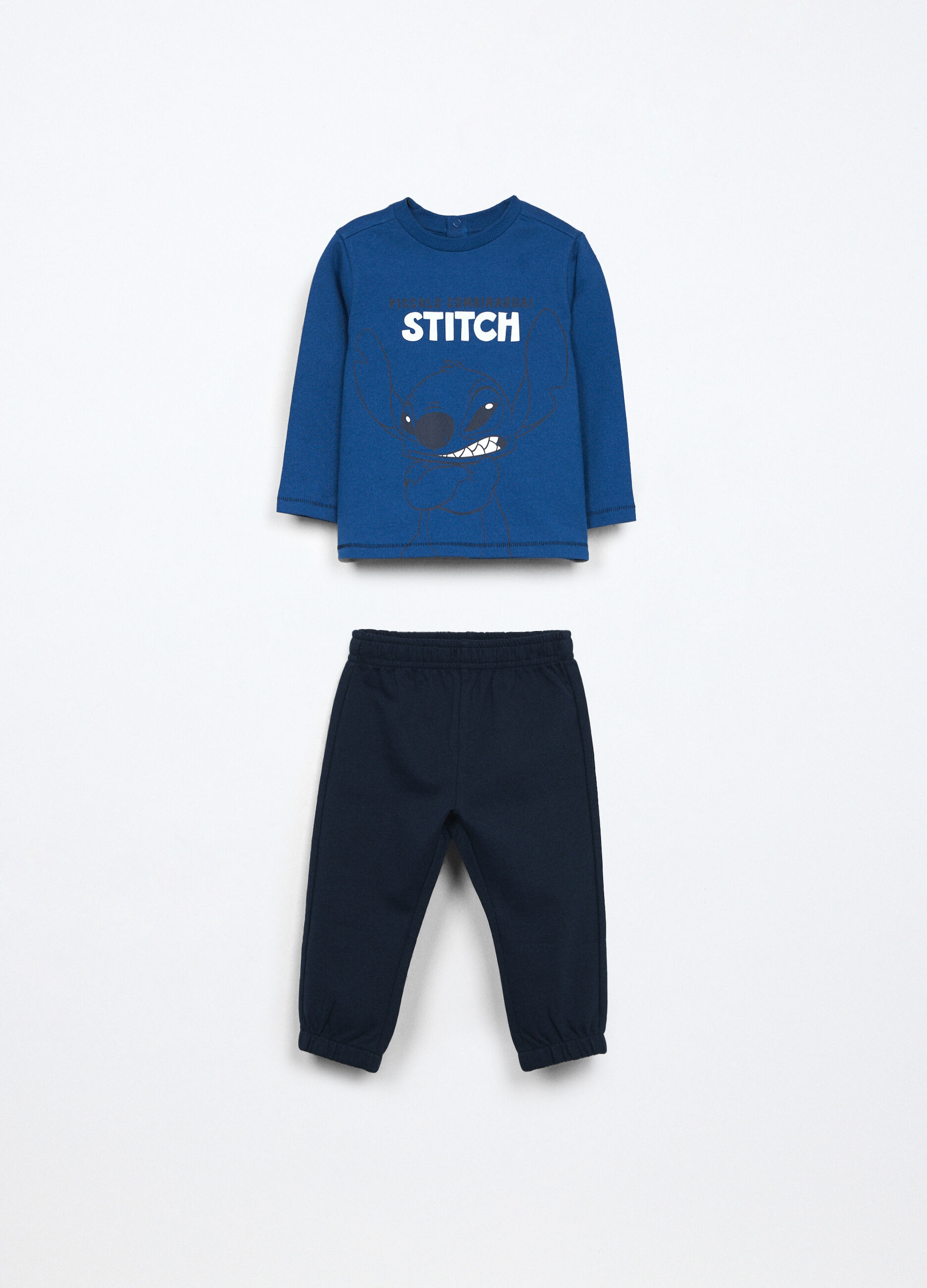 Jogging set in french terry di puro cotone neonato_0