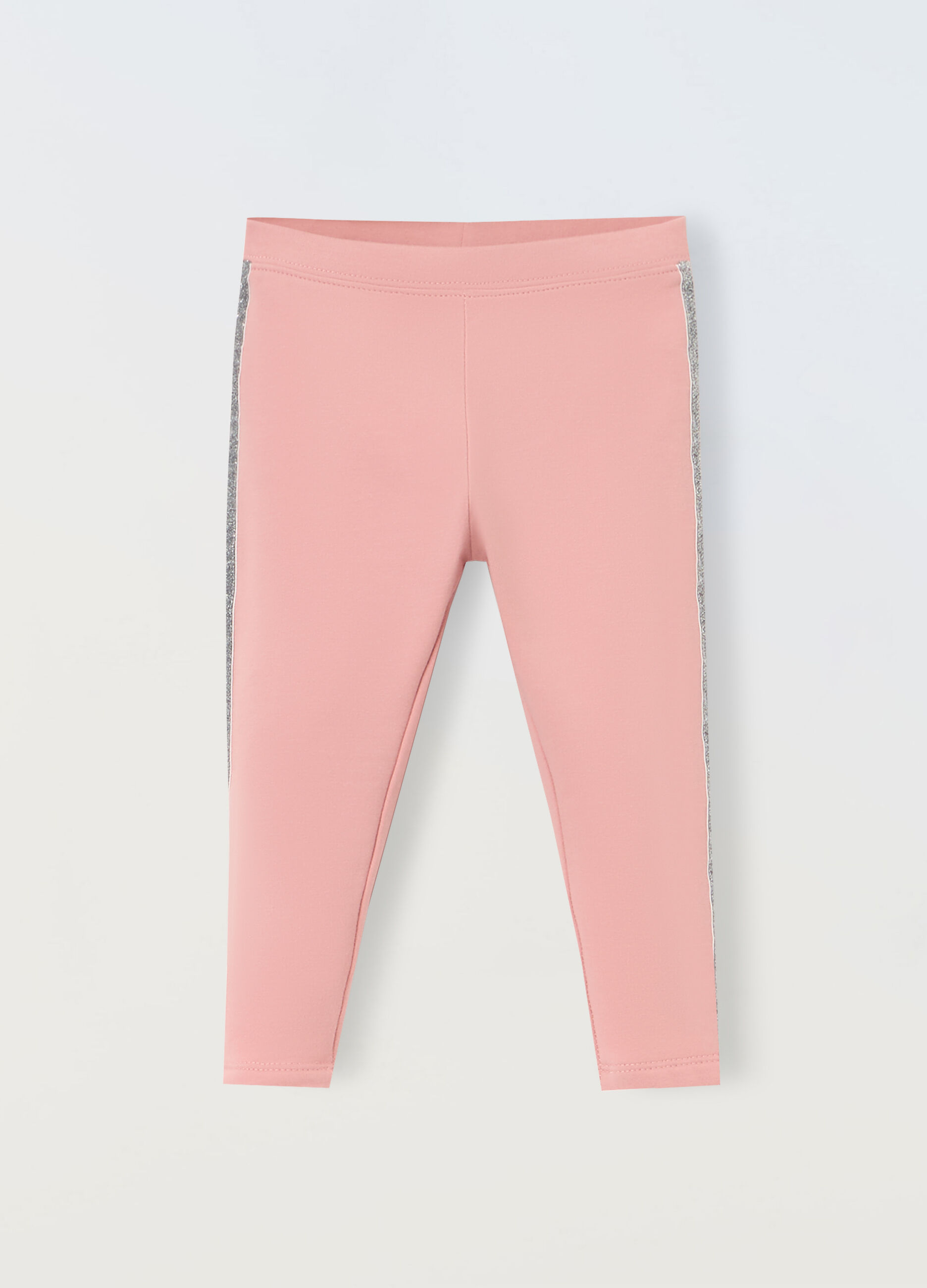Leggings in cotone stretch neonata_0