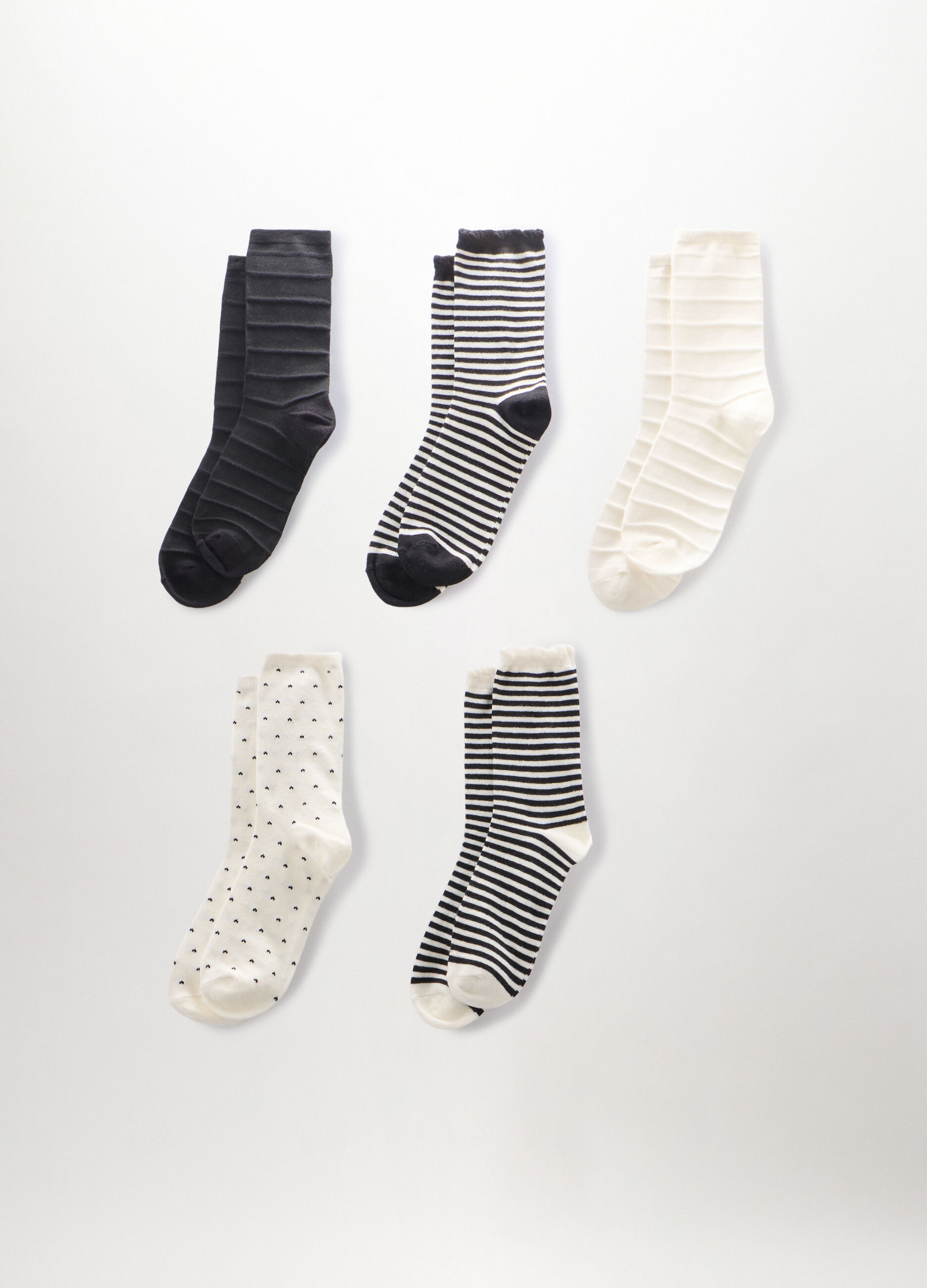 Pack 5 calze misto cotone donna_0