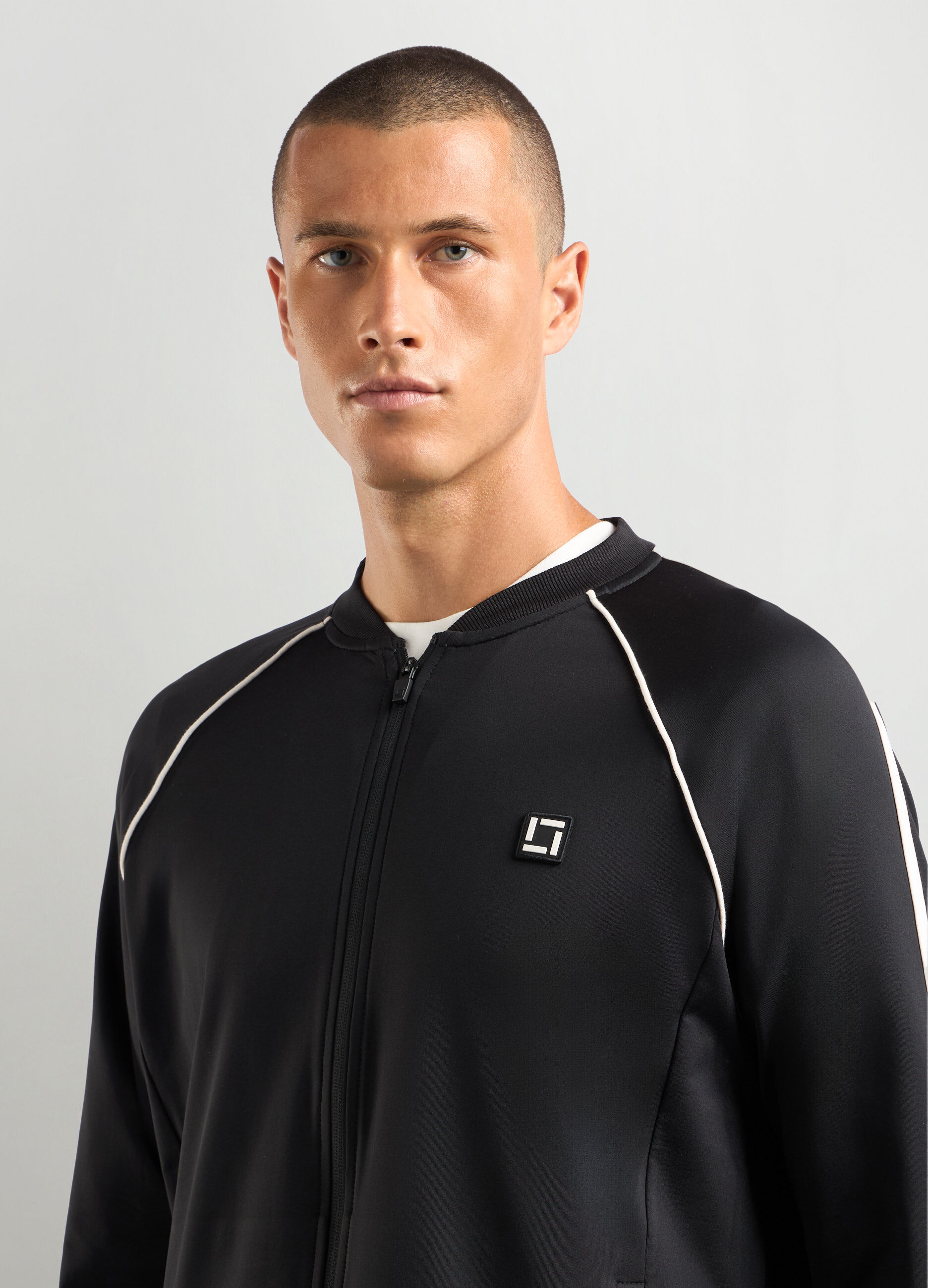 Felpa fitness full zip uomo_2