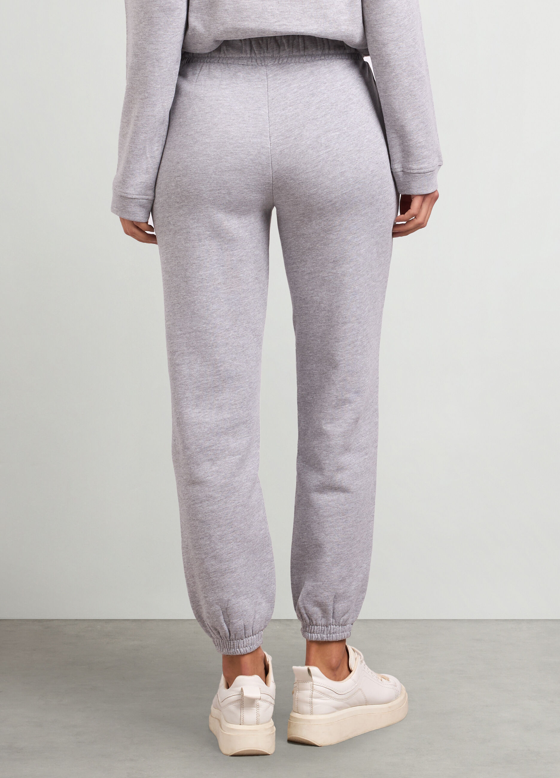 Joggers in felpa di puro cotone donna_1