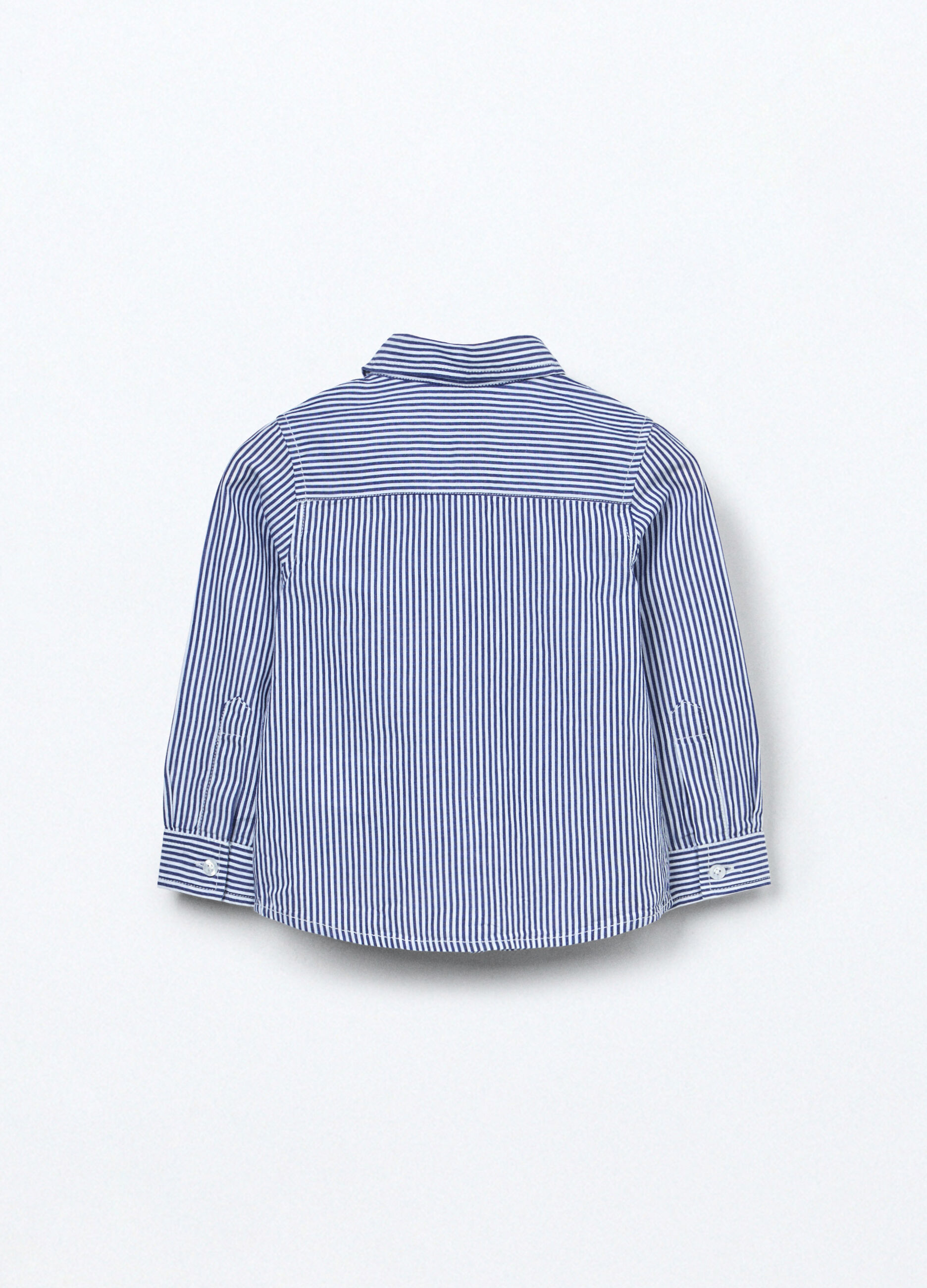 Camicia in popeline di puro cotone neonato_1