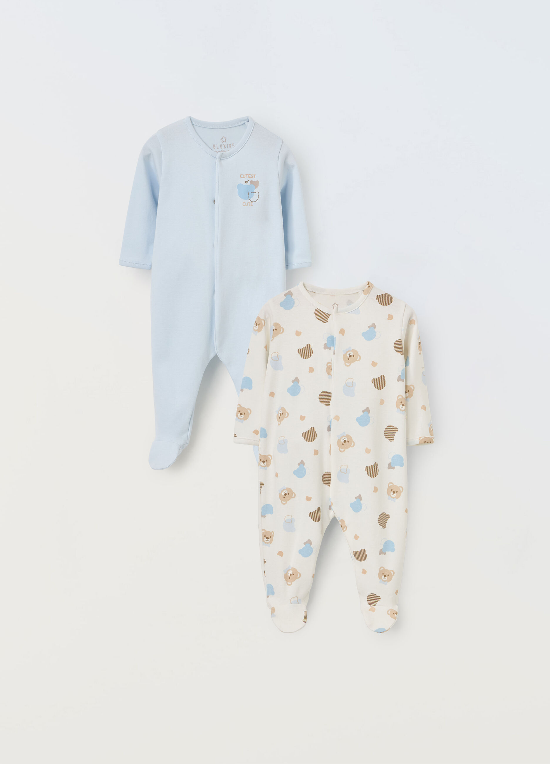 Pack 2 pigiami in puro cotone neonato_0