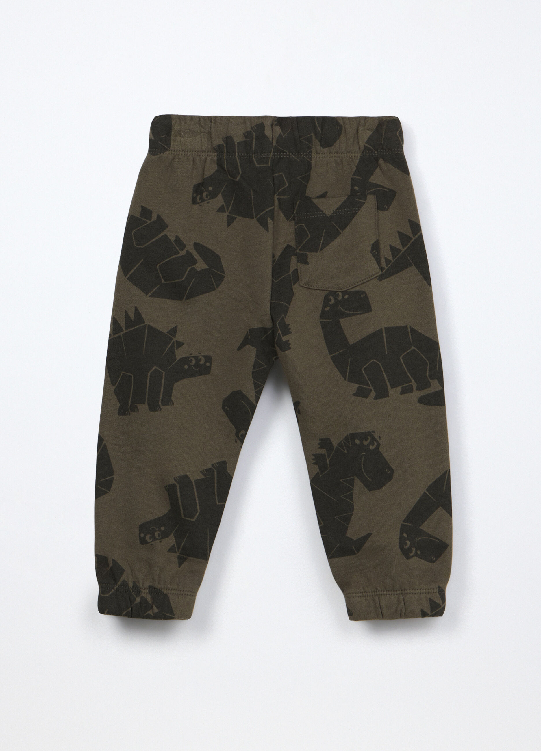 Jogger in puro cotone fleece neonato_1