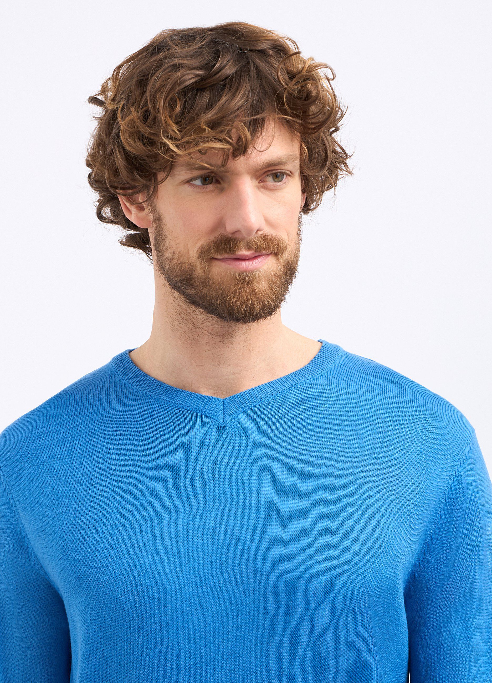 Tricot con scollo a V uomo_2