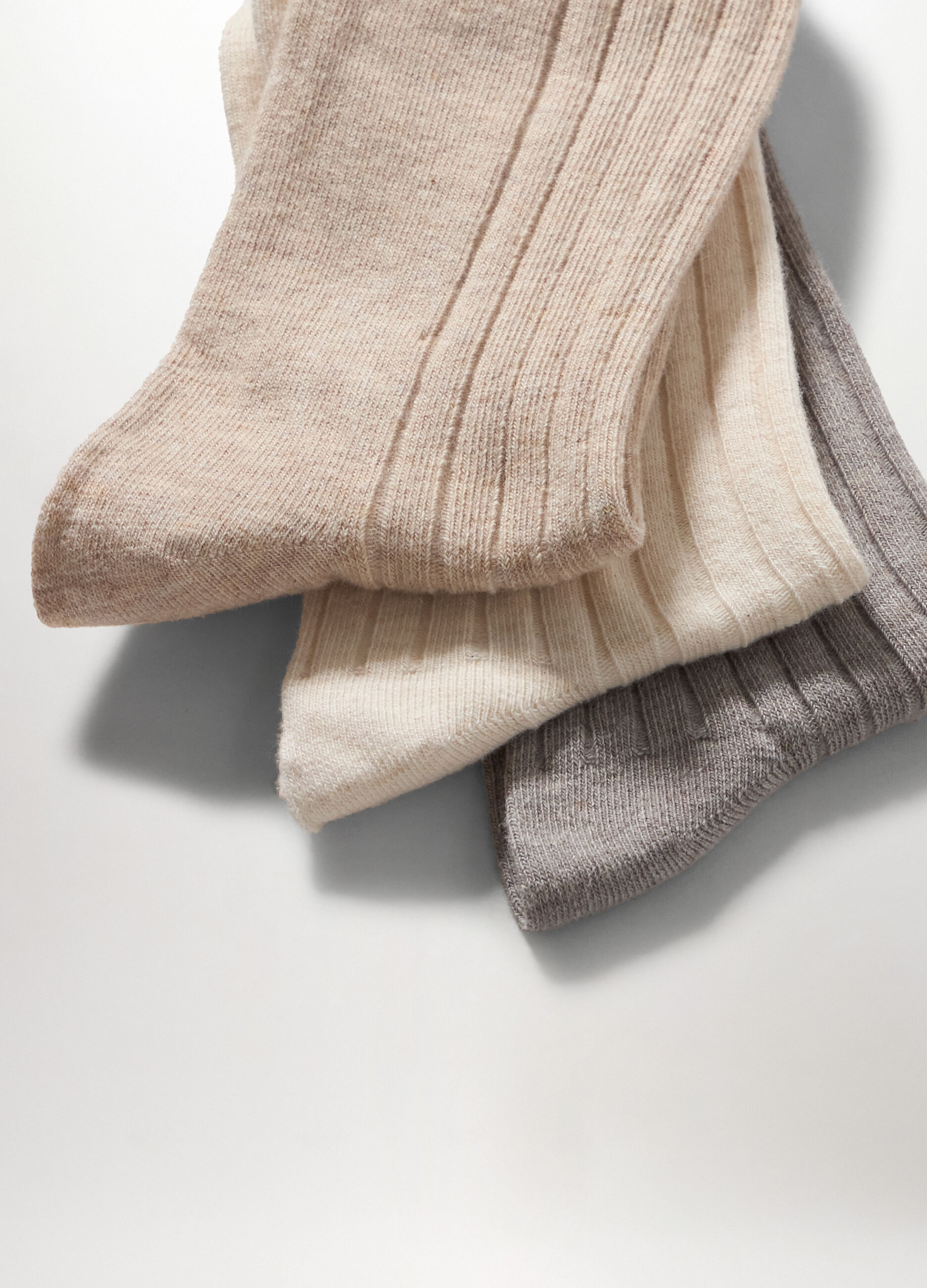 Pack 3 calze alla caviglia in costina donna_1