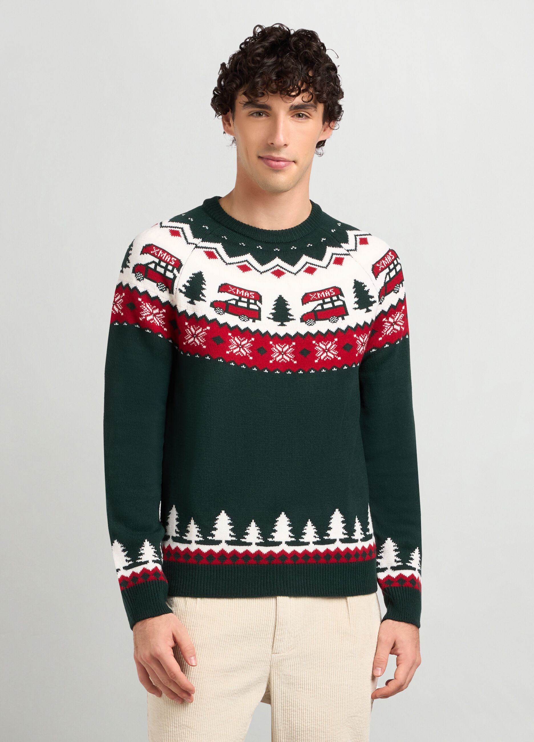 Maglione girocollo natalizio uomo_0