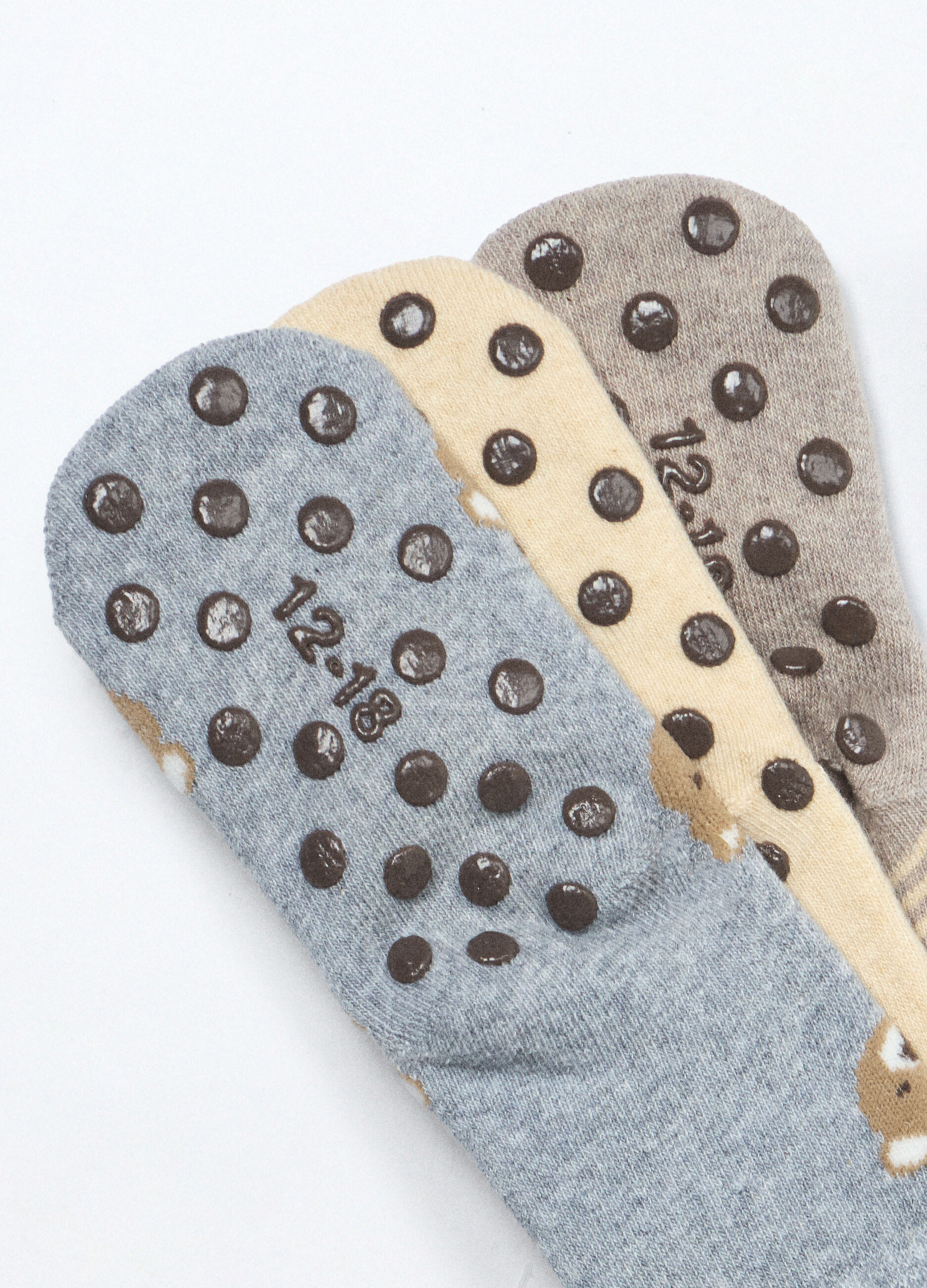 Pack 3 calze antiscivolo in spugna neonato_2