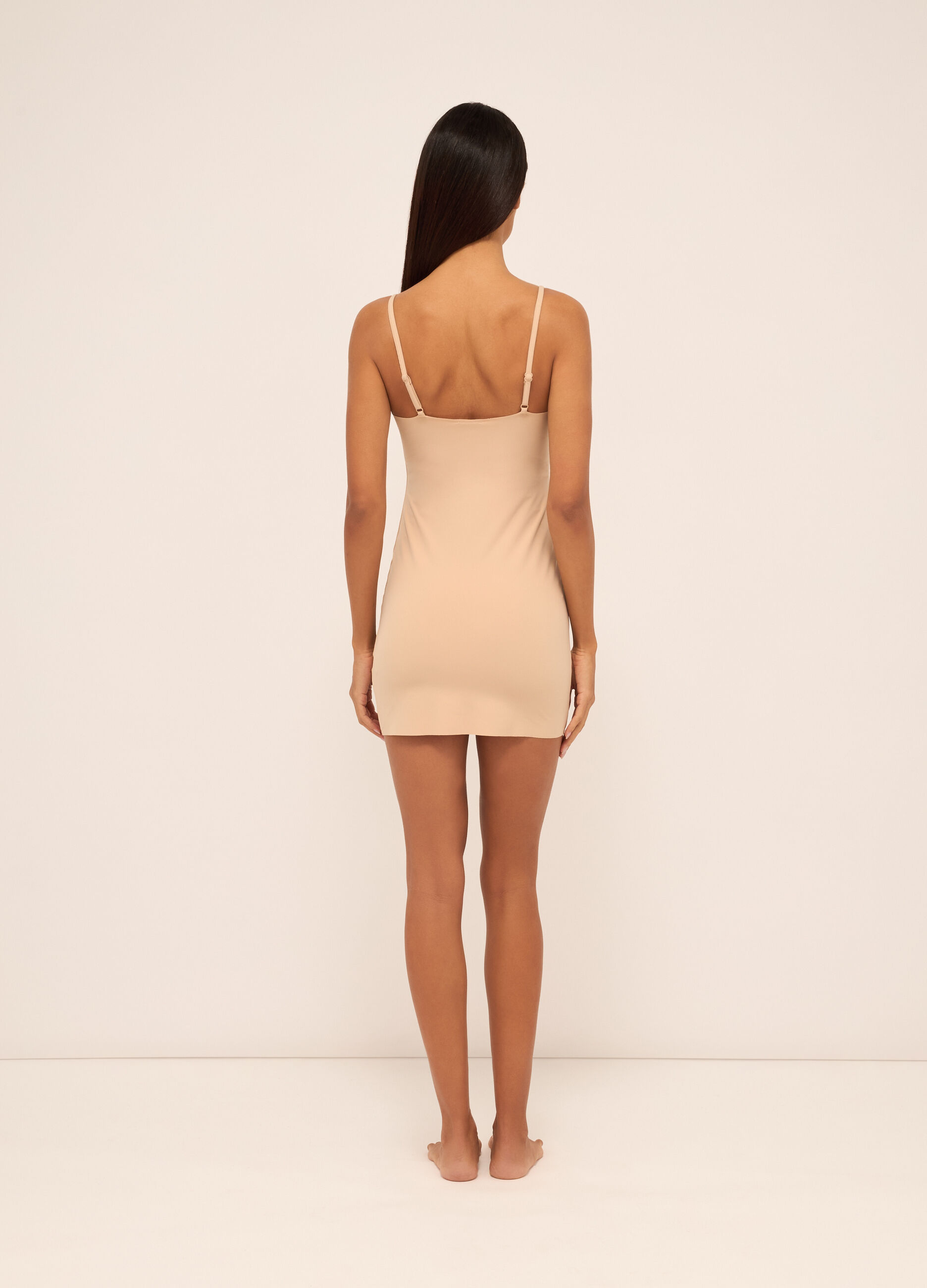 Sottoveste in cotone stretch donna_1