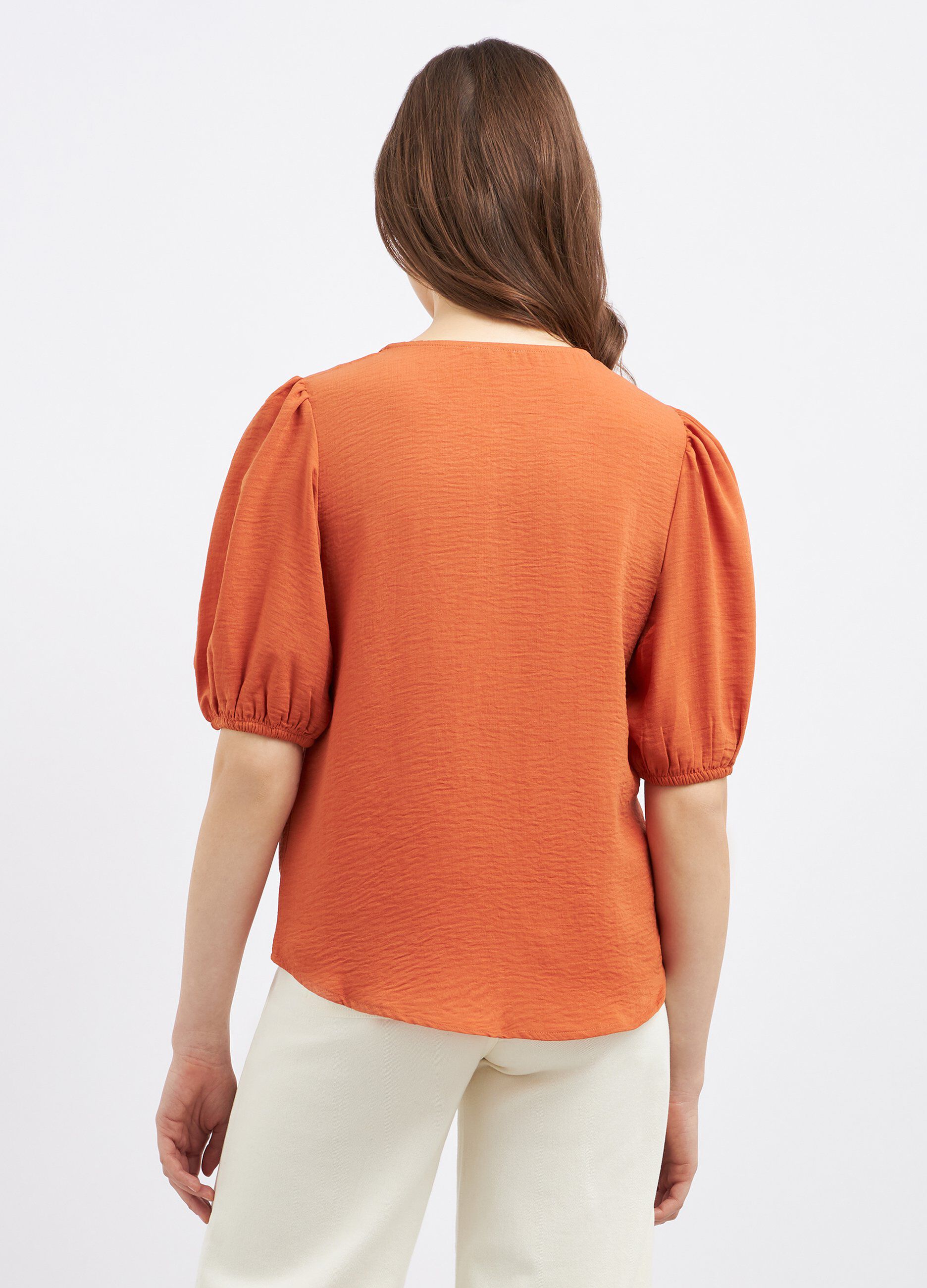 Blusa con maniche a palloncino donna_1