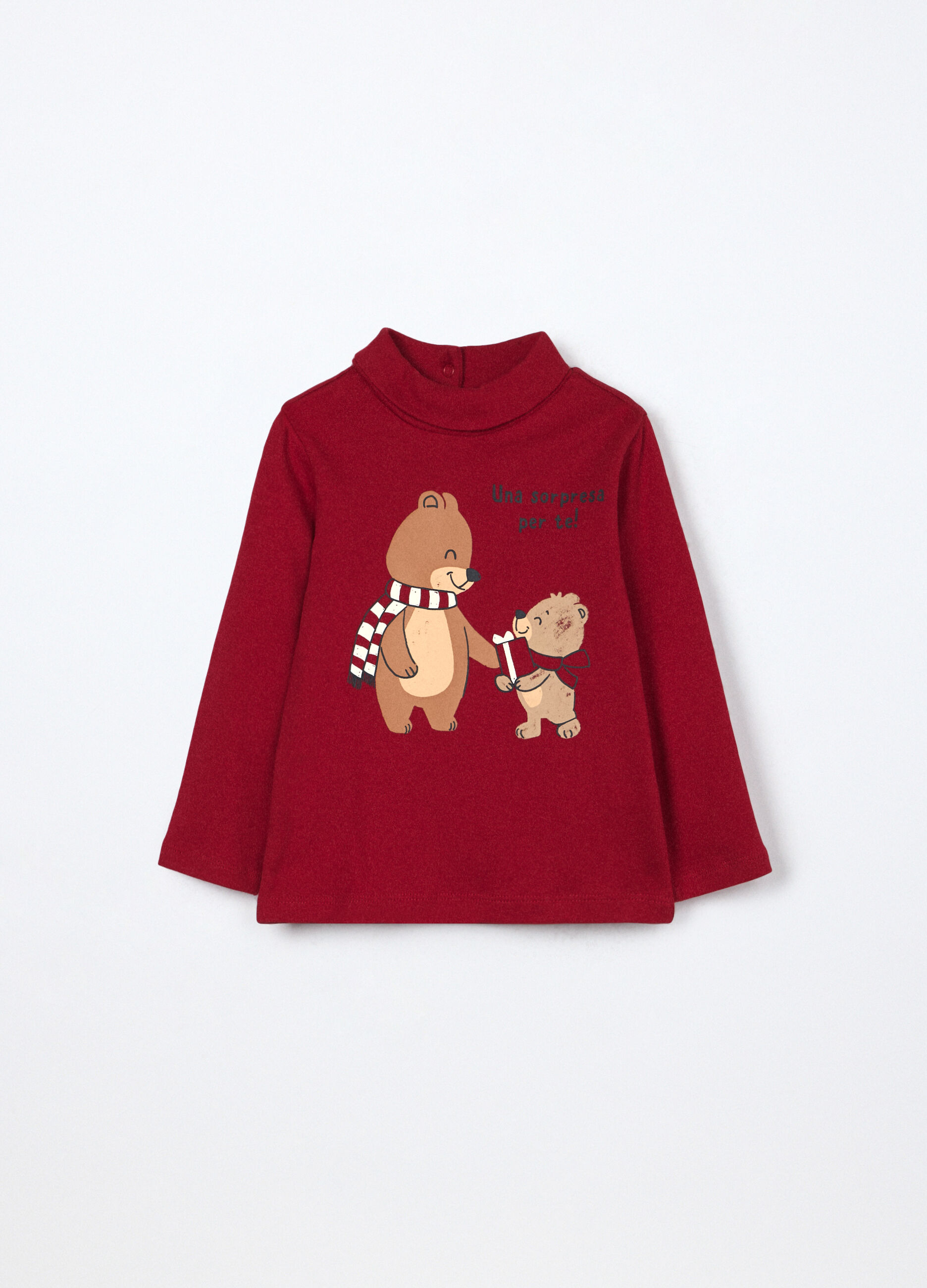 Lupetto in interlock di puro cotone neonato_0