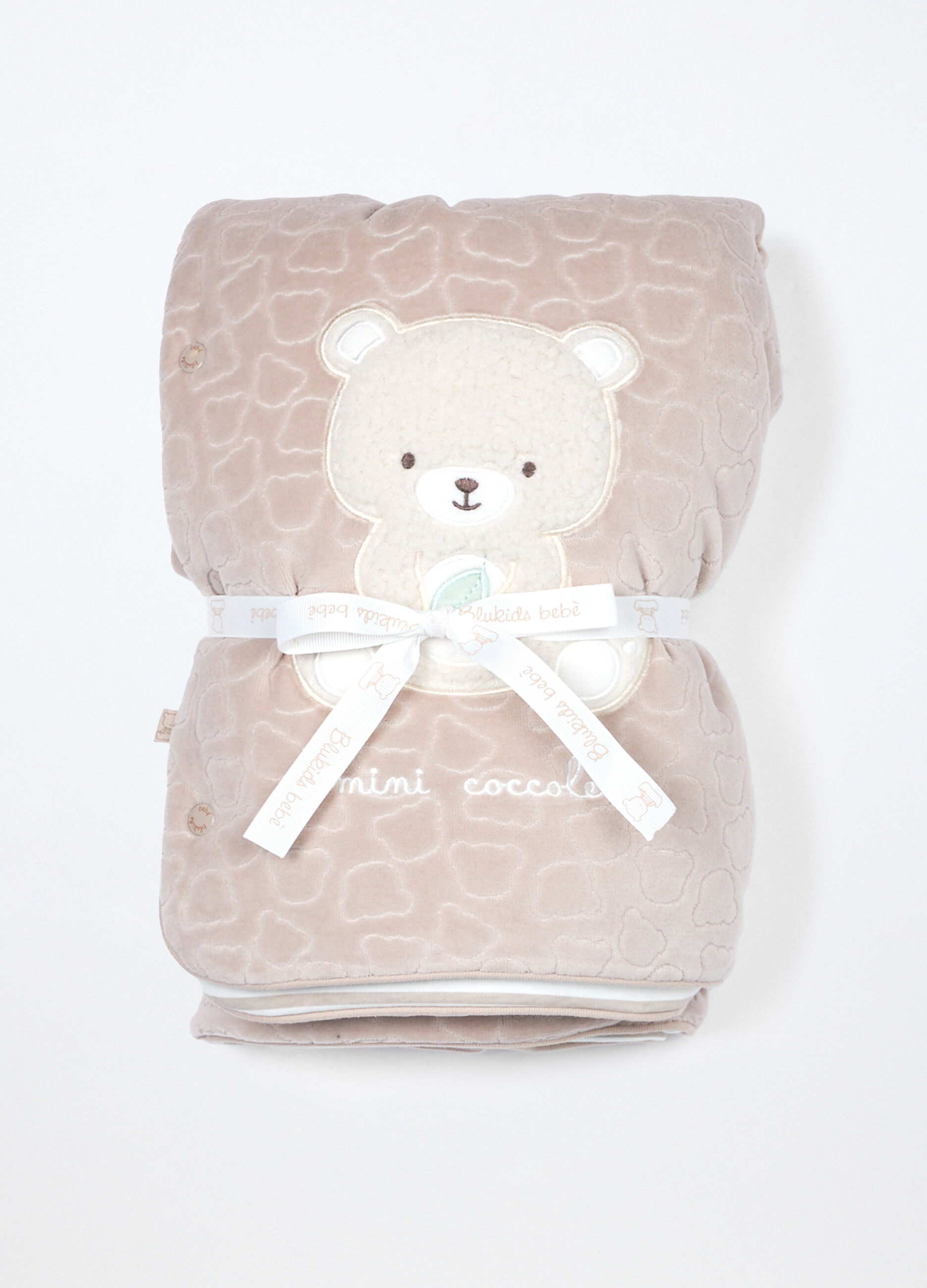 Coperta velour imbottita misto cotone_0