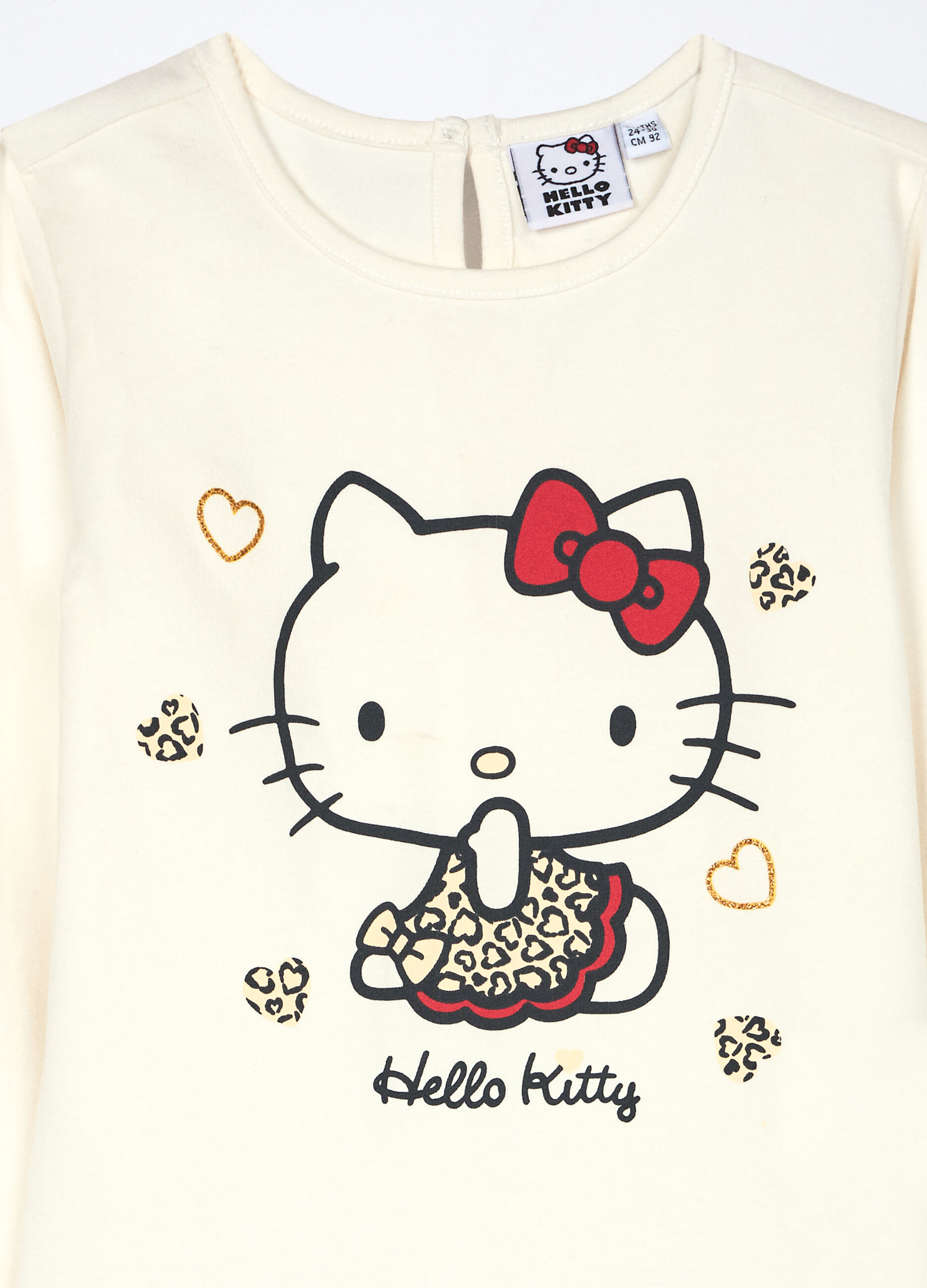 T-shirt Hello Kitty in jersey di cotone stretch neonata_2
