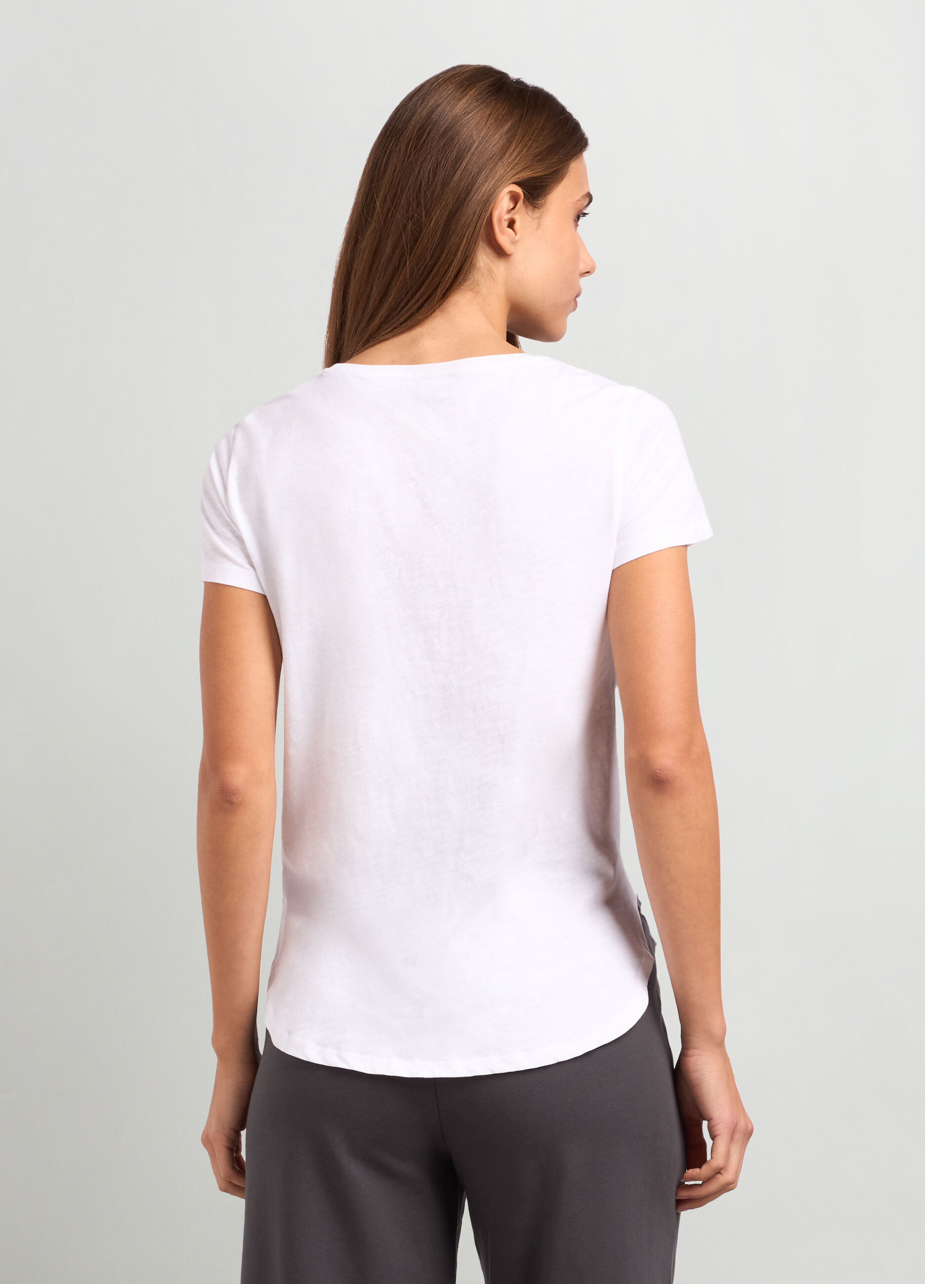 T-shirt in puro cotone donna_1