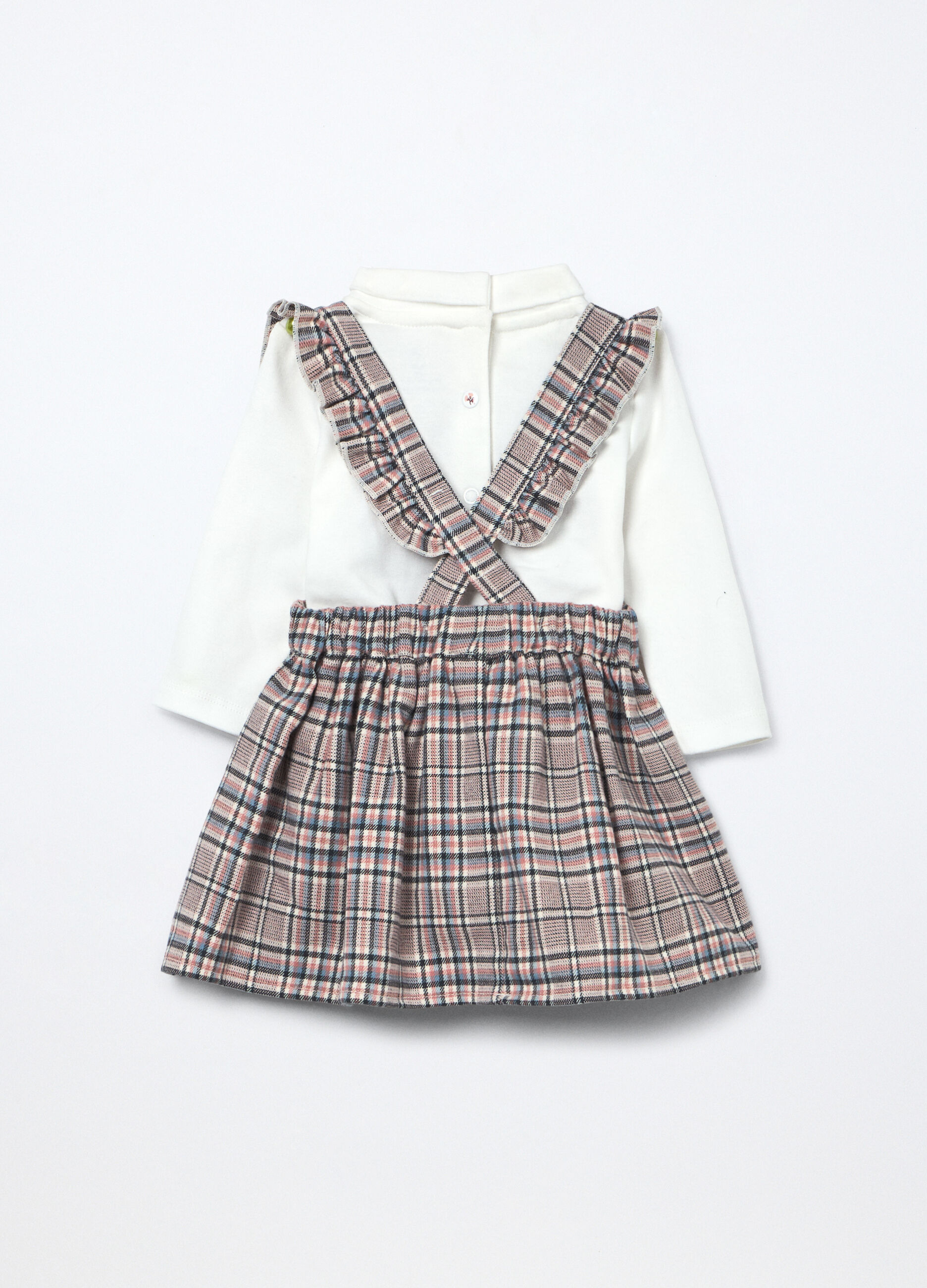 Set tartan misto cotone neonata_1