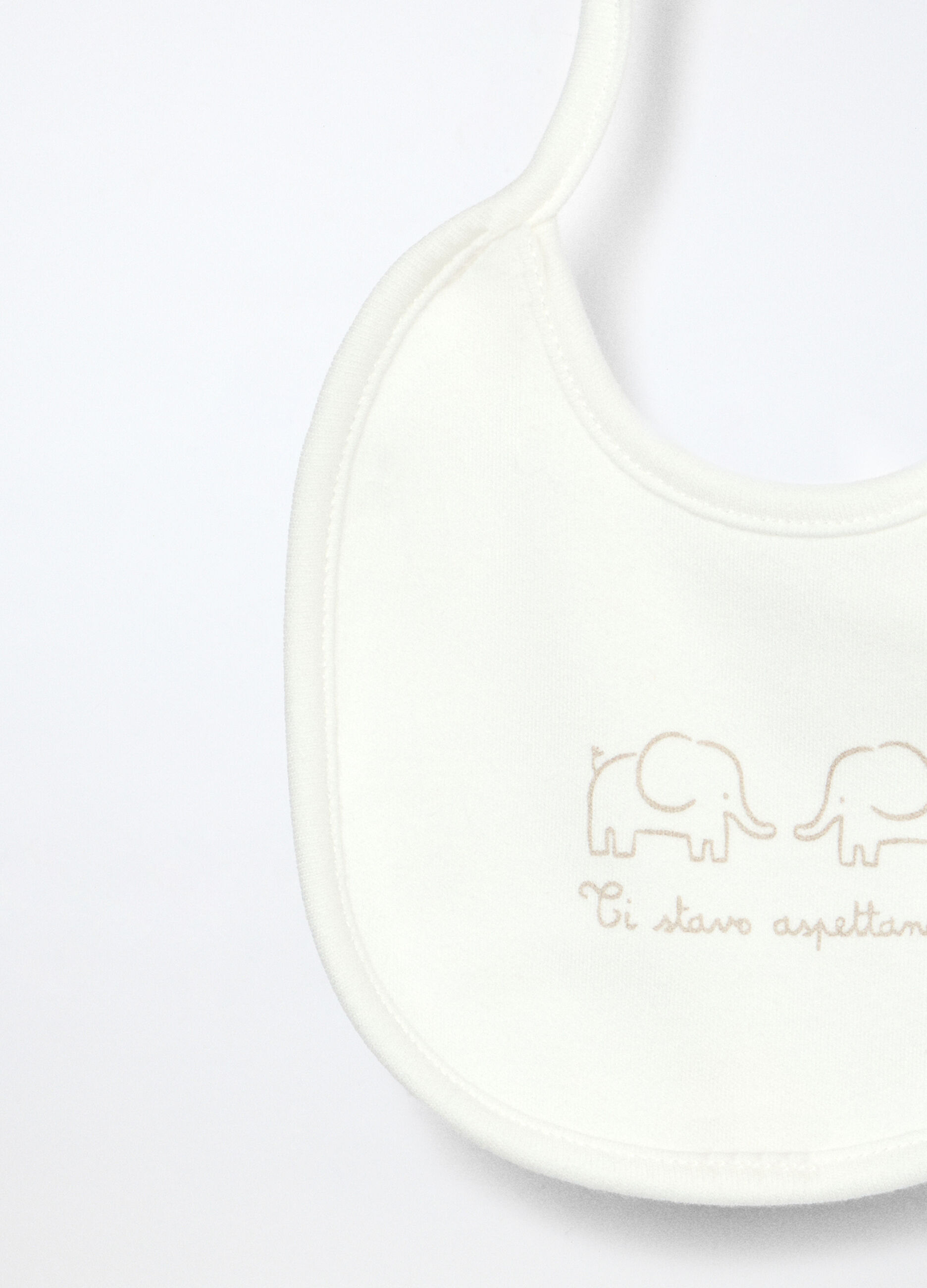 Pack 2 bavaglini in interlock di puro cotone _2