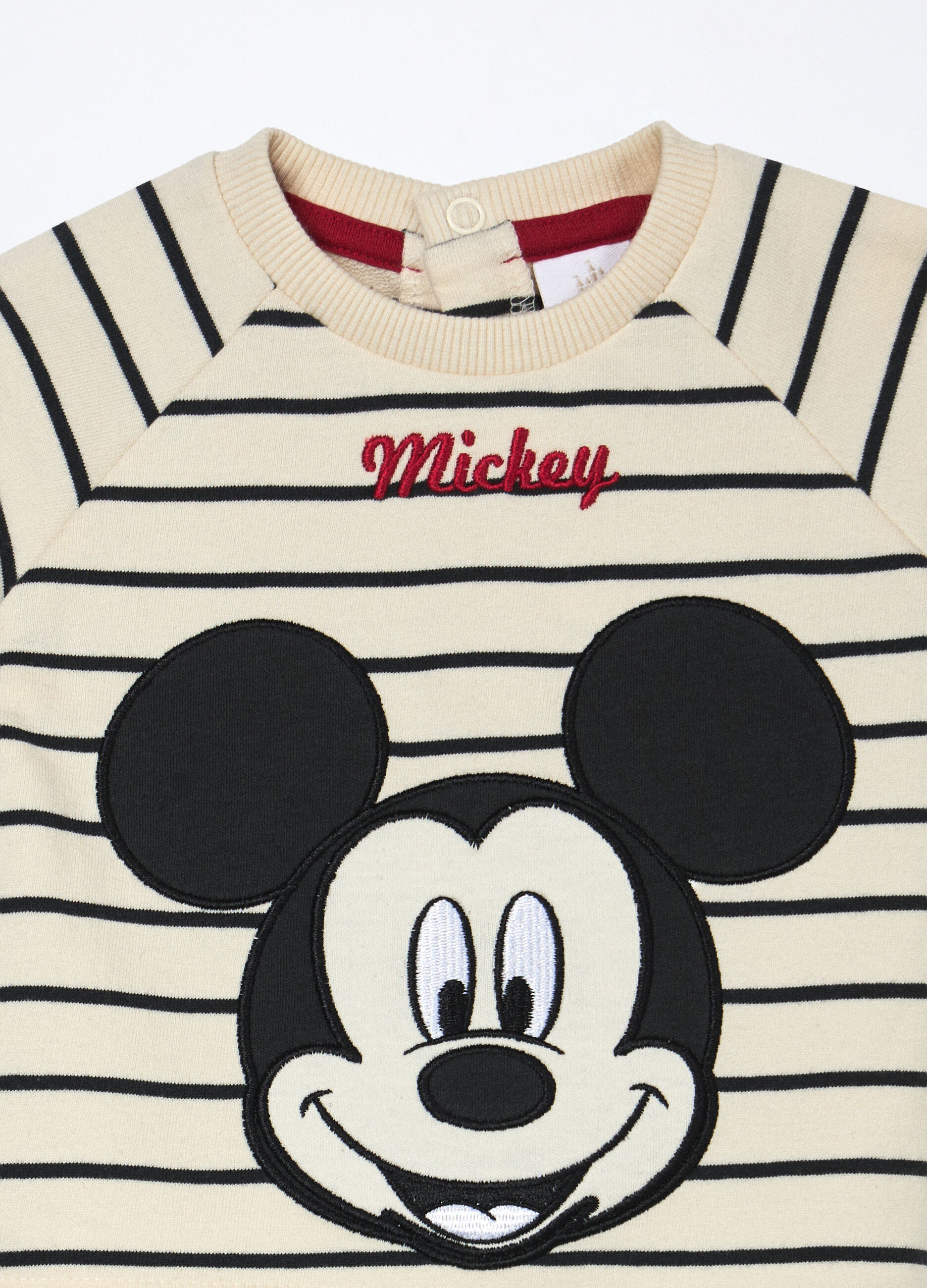 Jogging set in french terry di puro cotone neonato_2