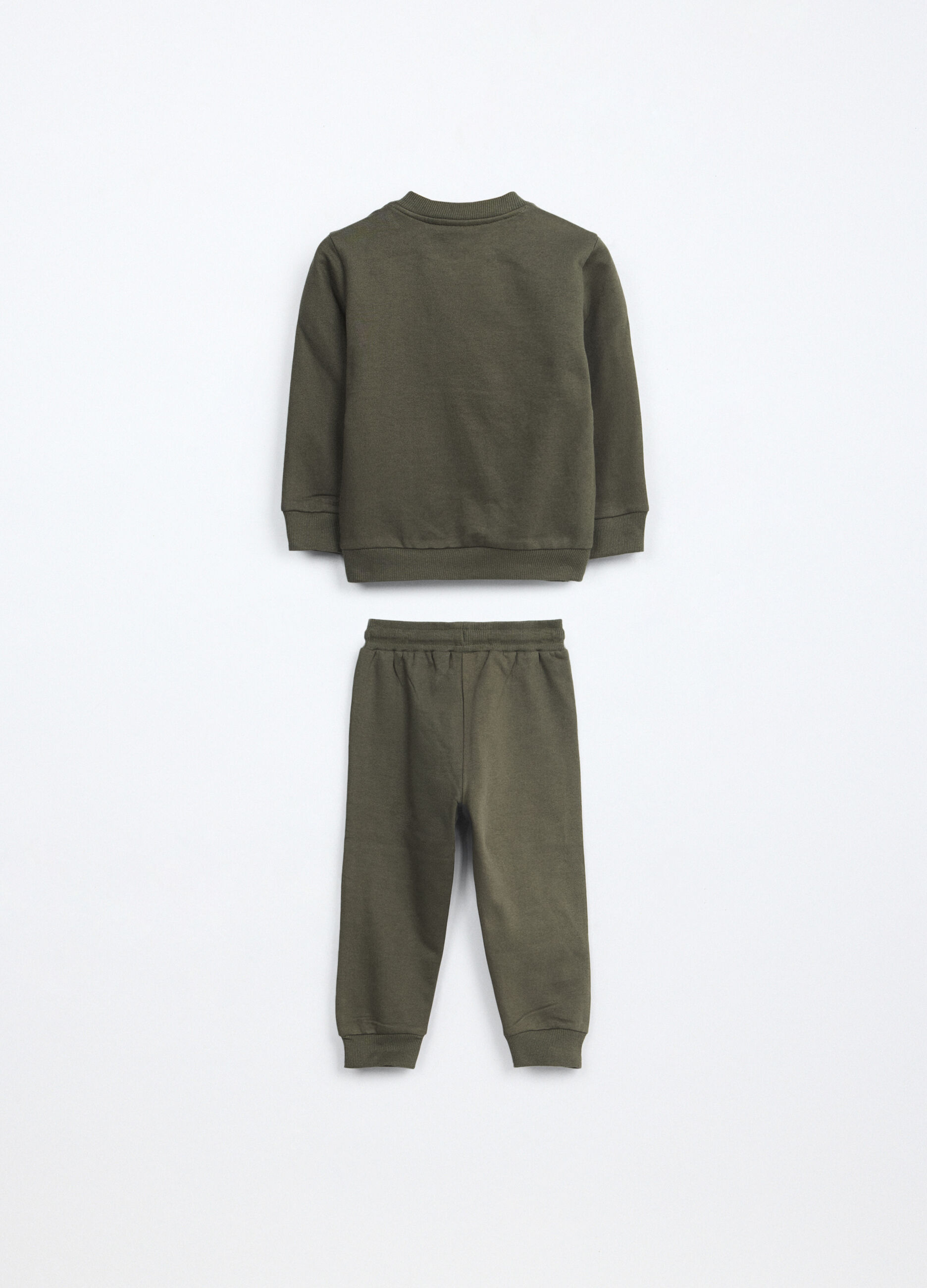 Jogging set in puro cotone fleece neonato_1