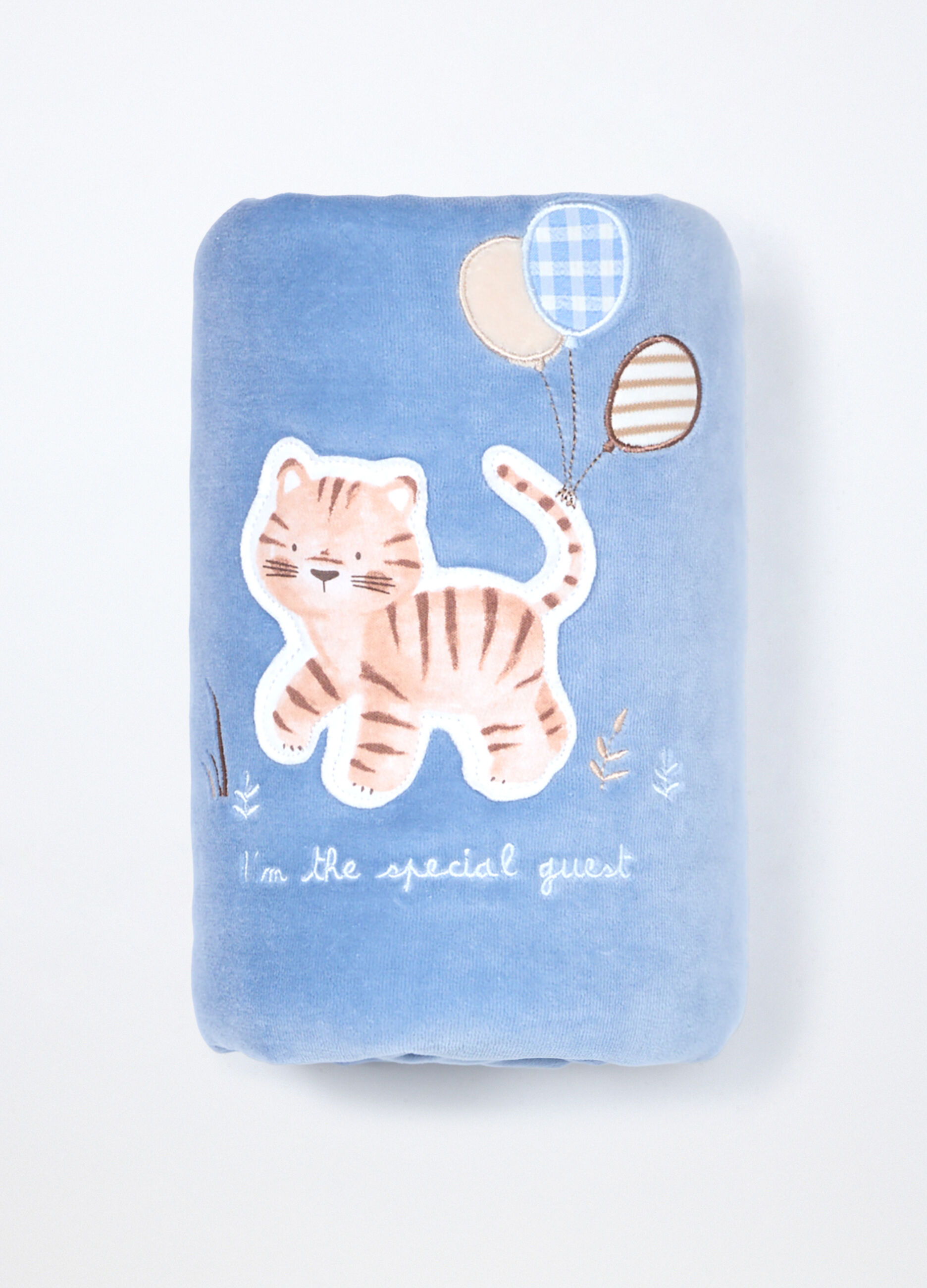 Coperta velour imbottita misto cotone_0