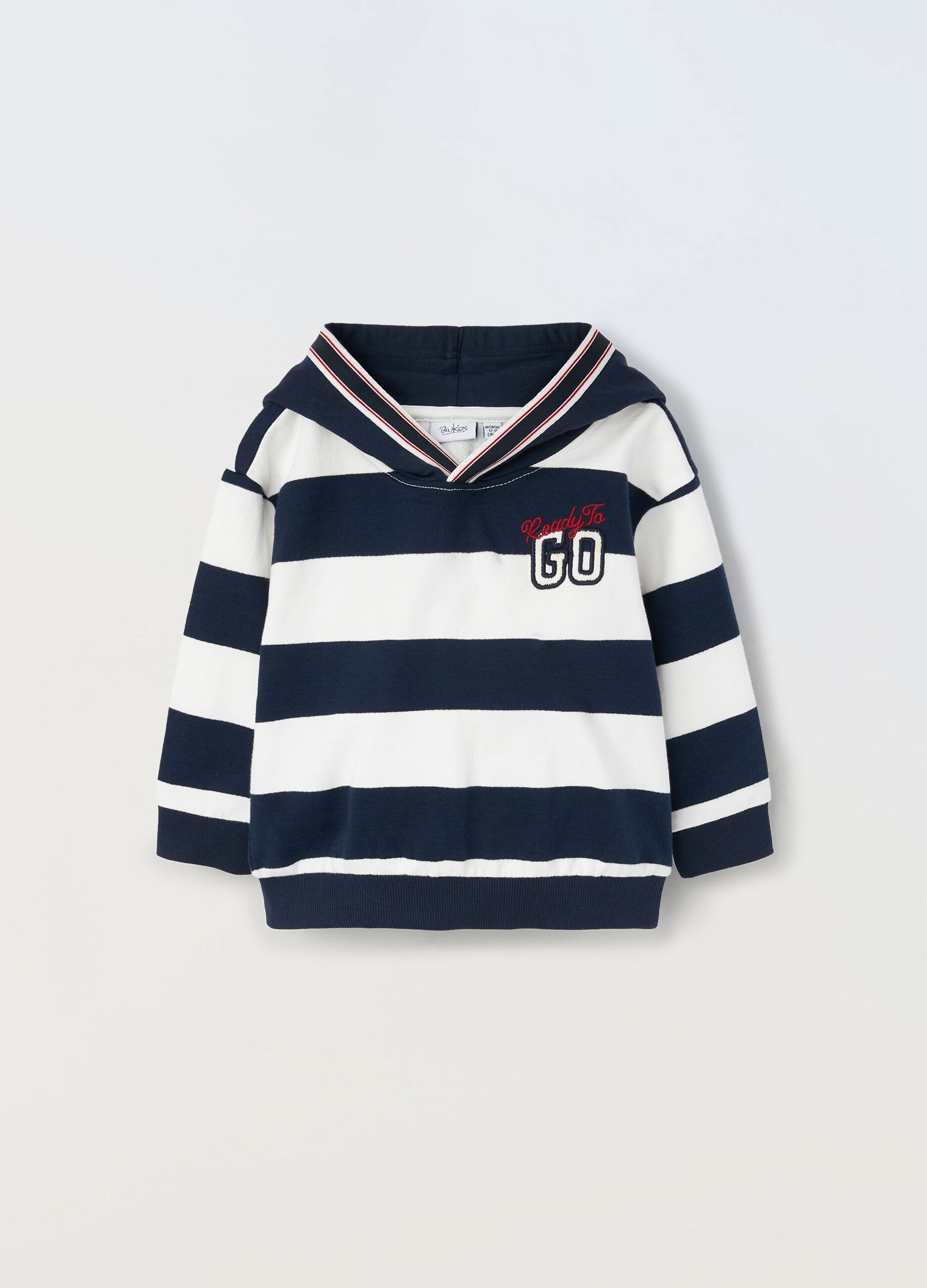 Jogging set in french terry a righe neonato_0