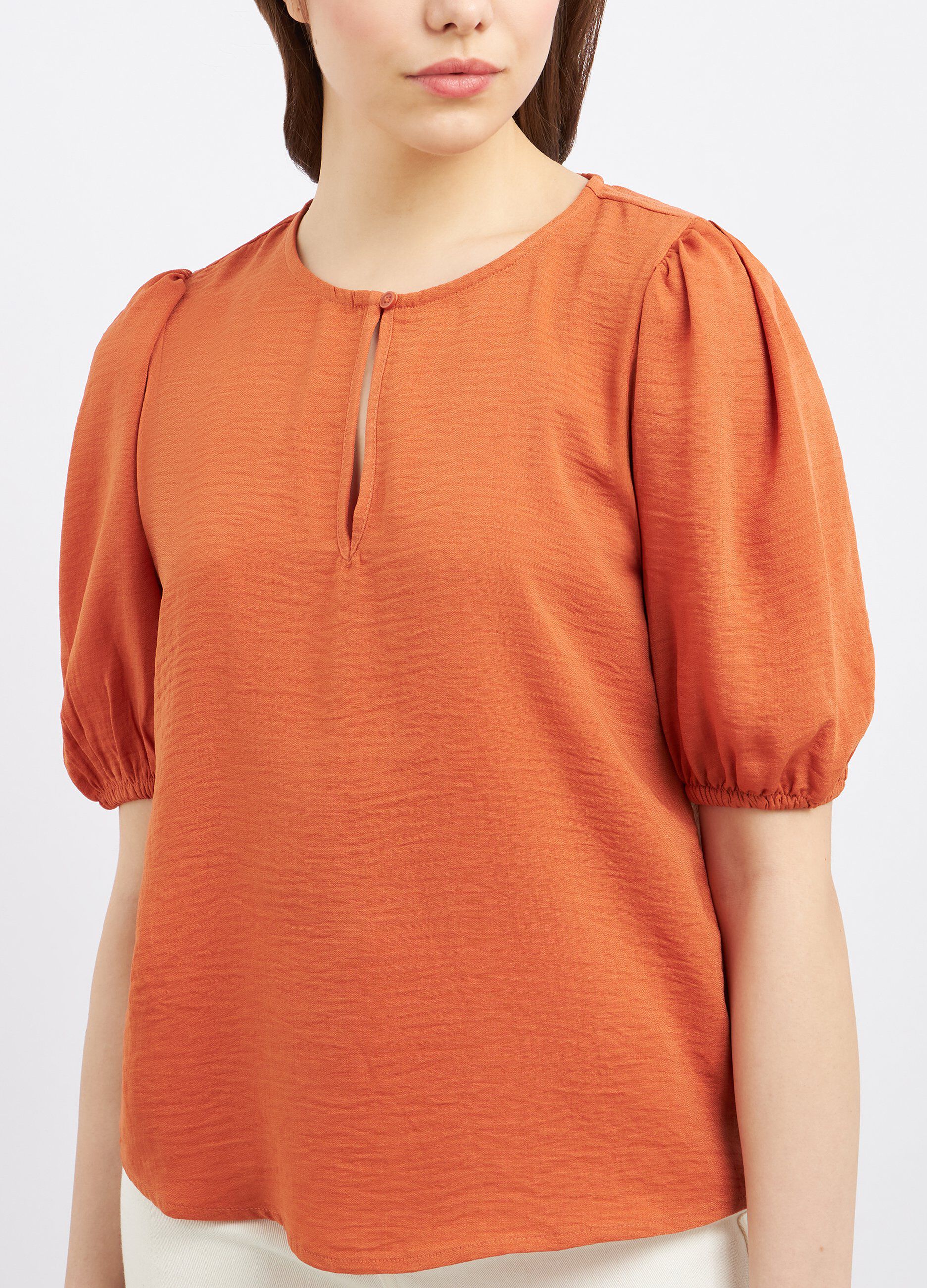 Blusa con maniche a palloncino donna_2