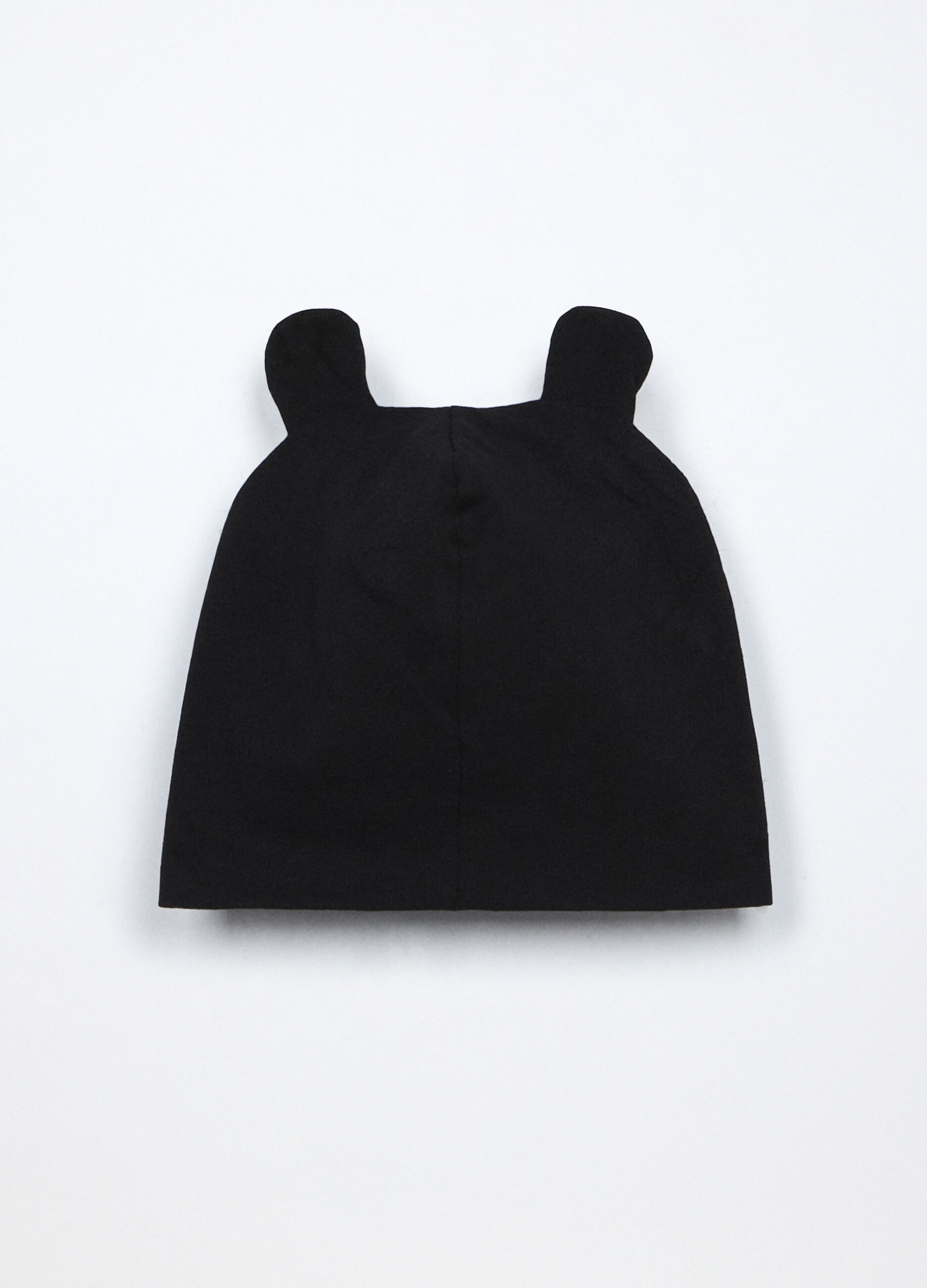 Berretto in french terry di cotone stretch neonata_1