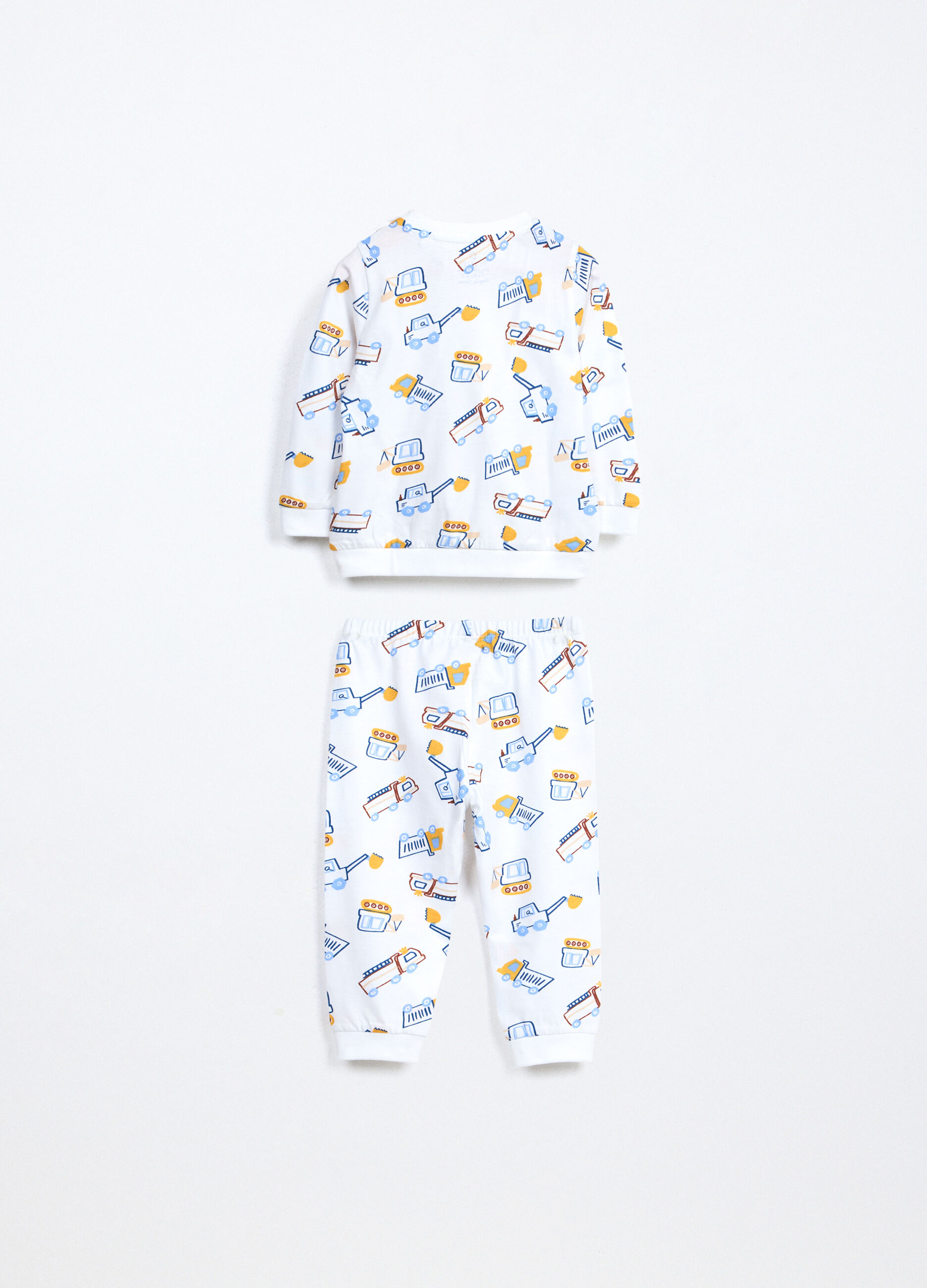 Set pigiama lungo in jersey di puro cotone neonato_1