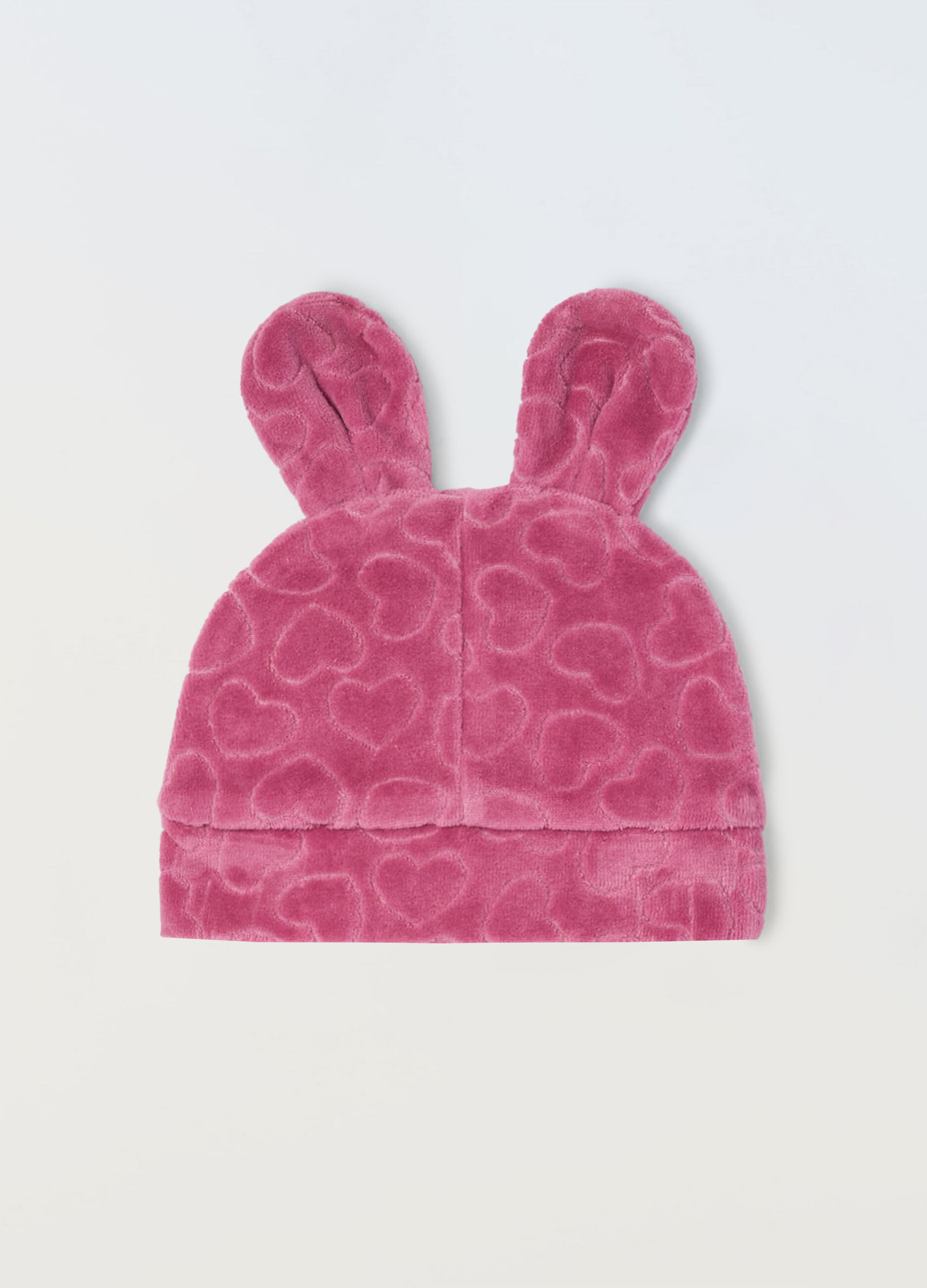 Berretto velour misto cotone neonata_0