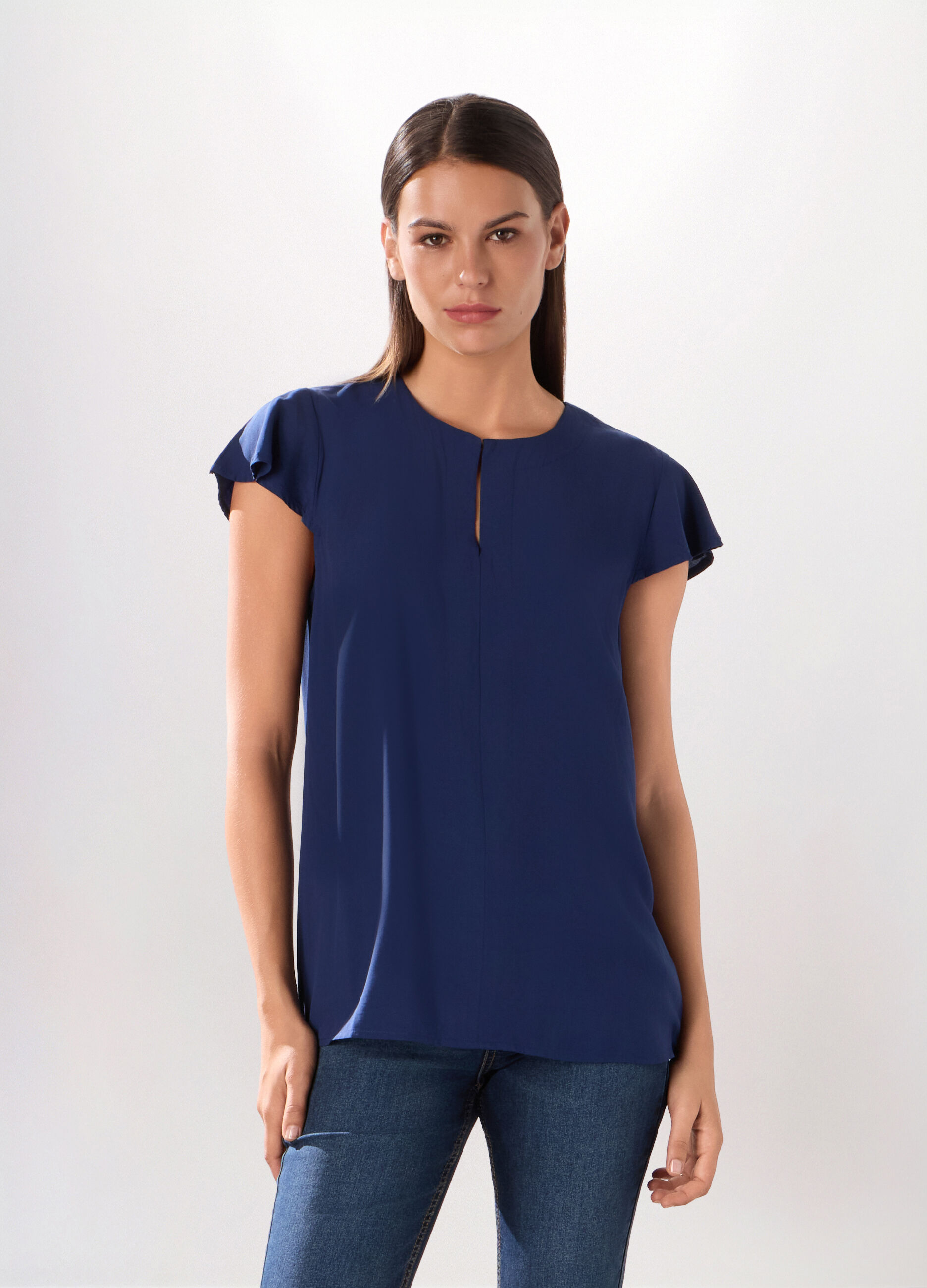 Blusa in pura viscosa donna_0