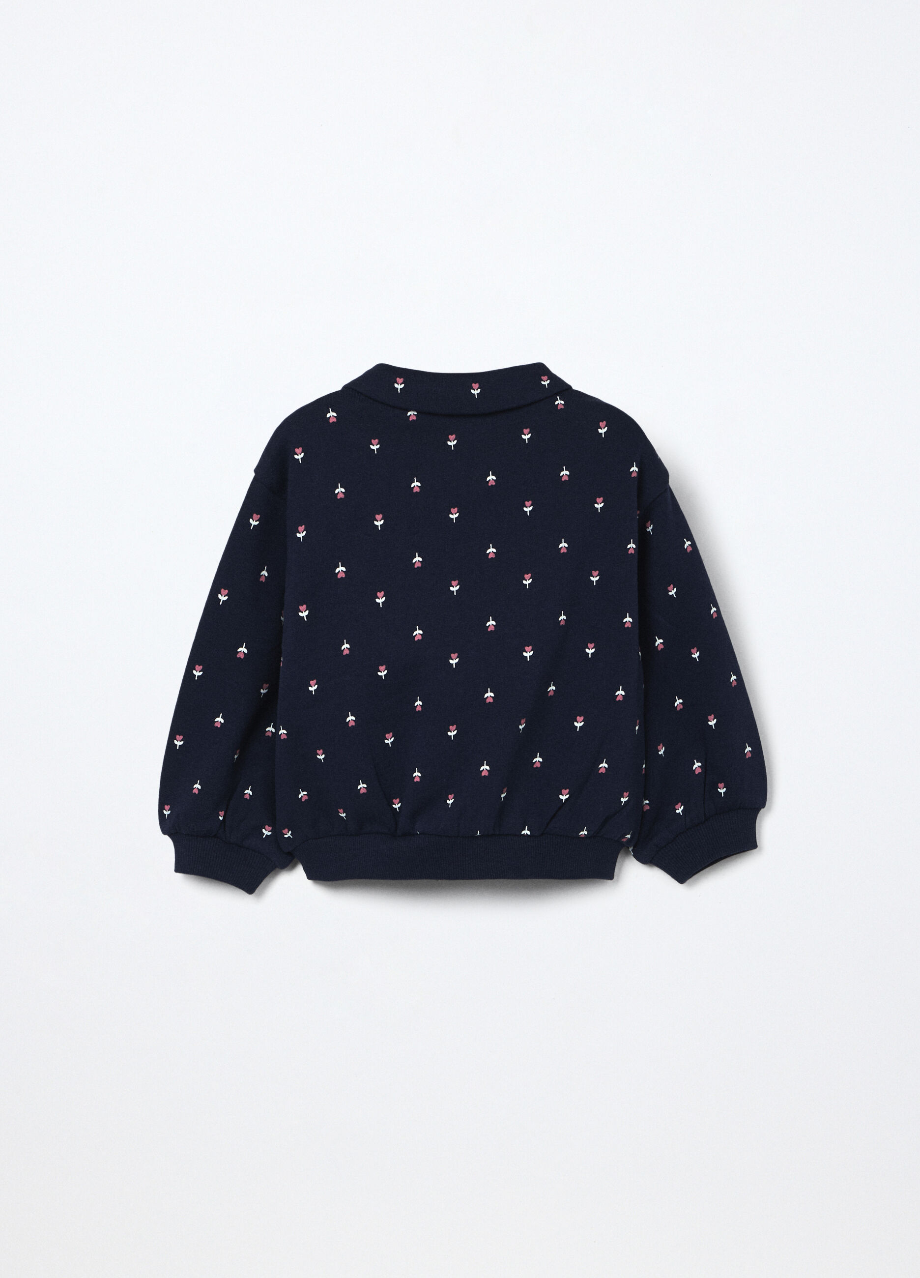 Felpa in french terry di puro cotone neonata_1
