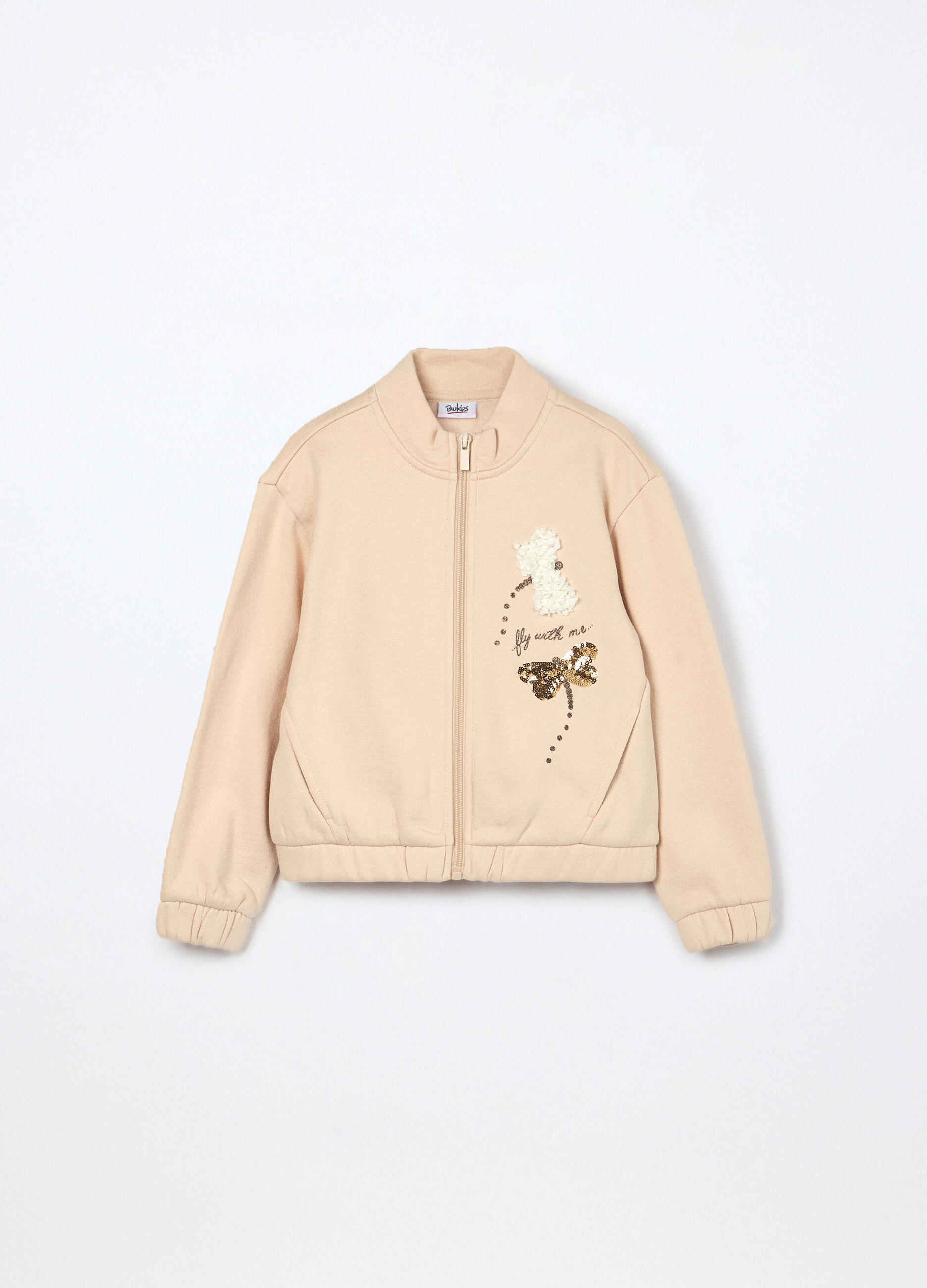 Felpa misto cotone bambina_0