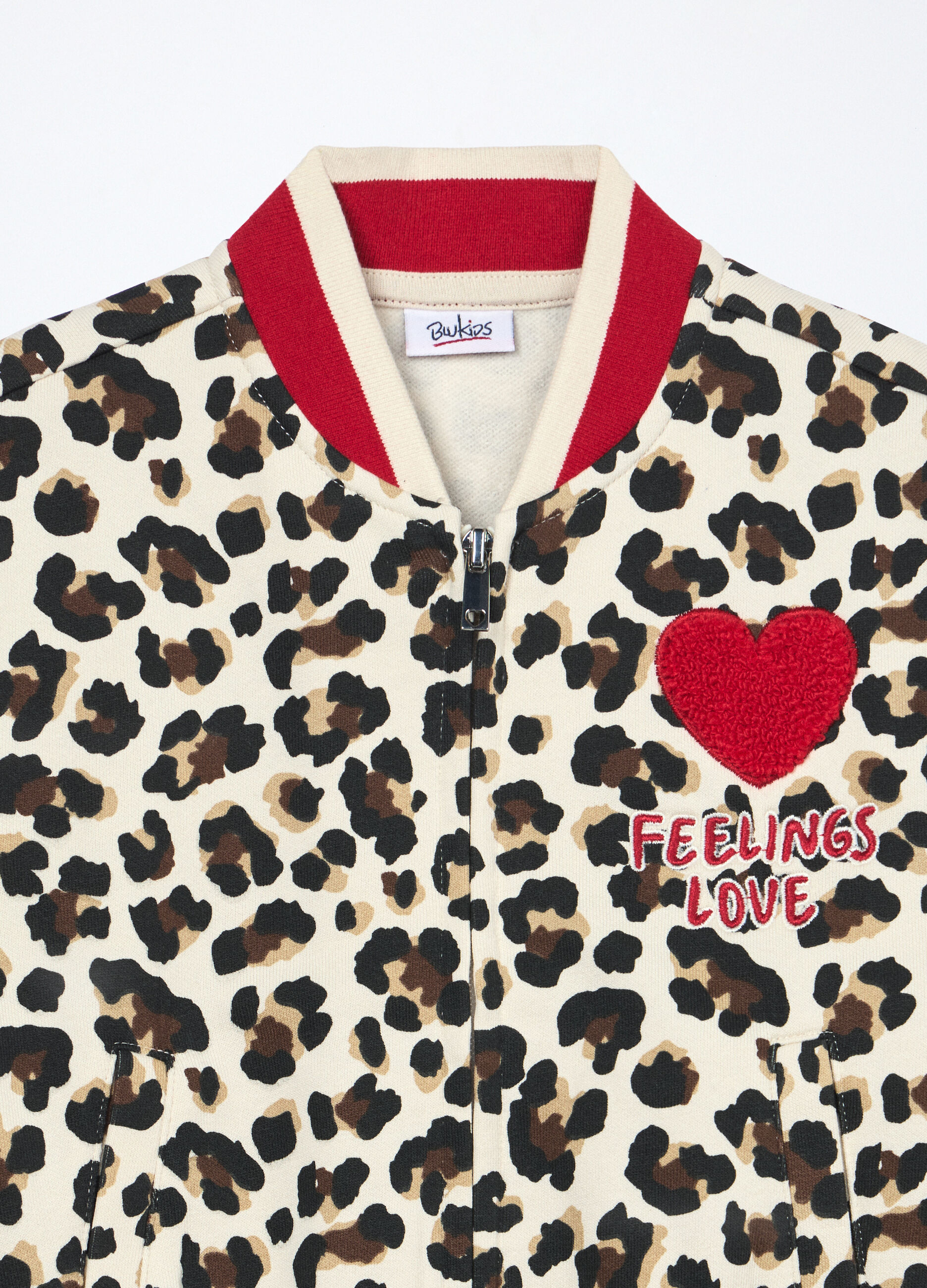 Felpa animalier misto cotone bambina_2