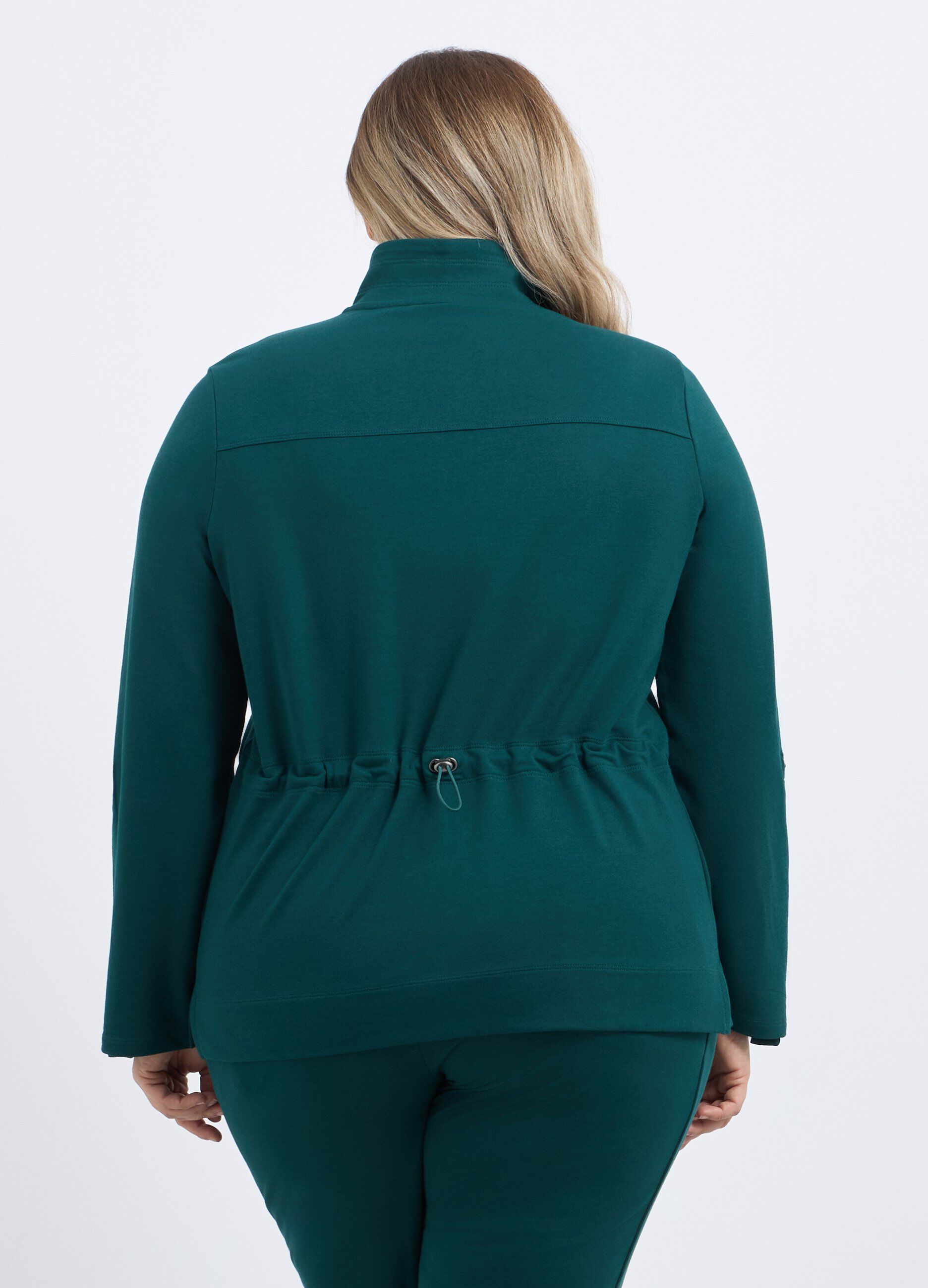 Felpa fitness in misto cotone donna curvy_1
