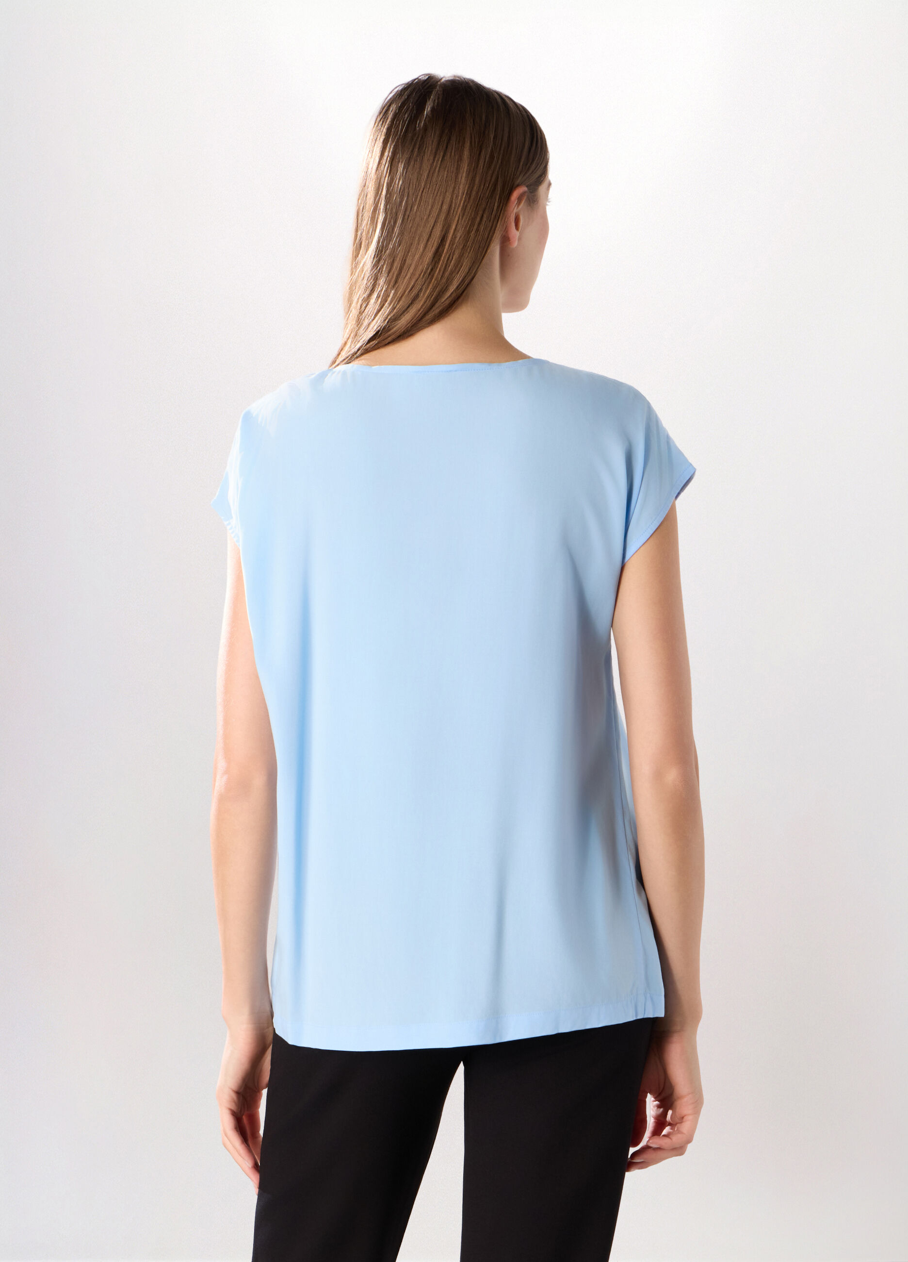 Blusa a maniche corte donna_1