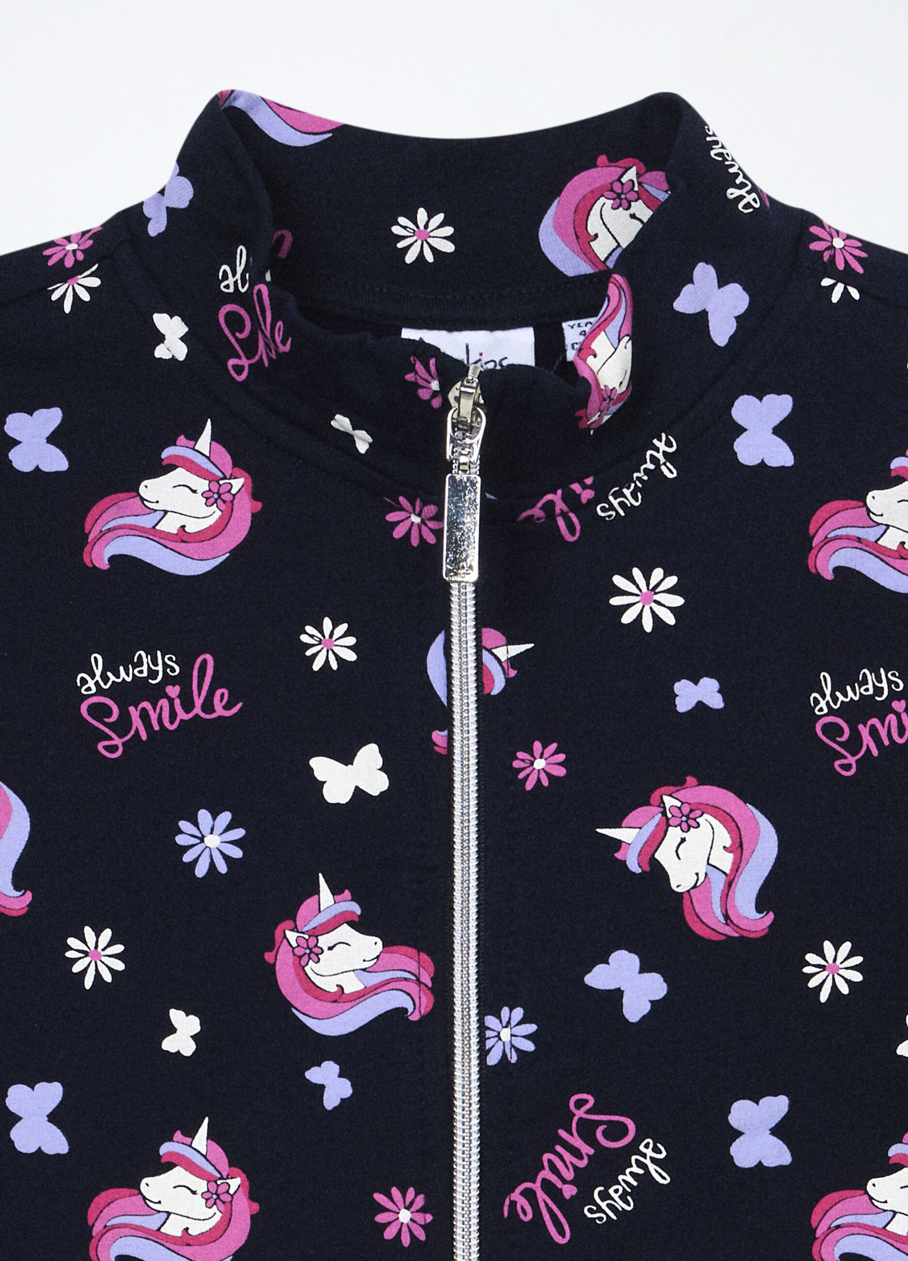 Felpa in french terry di cotone stretch bambina_2