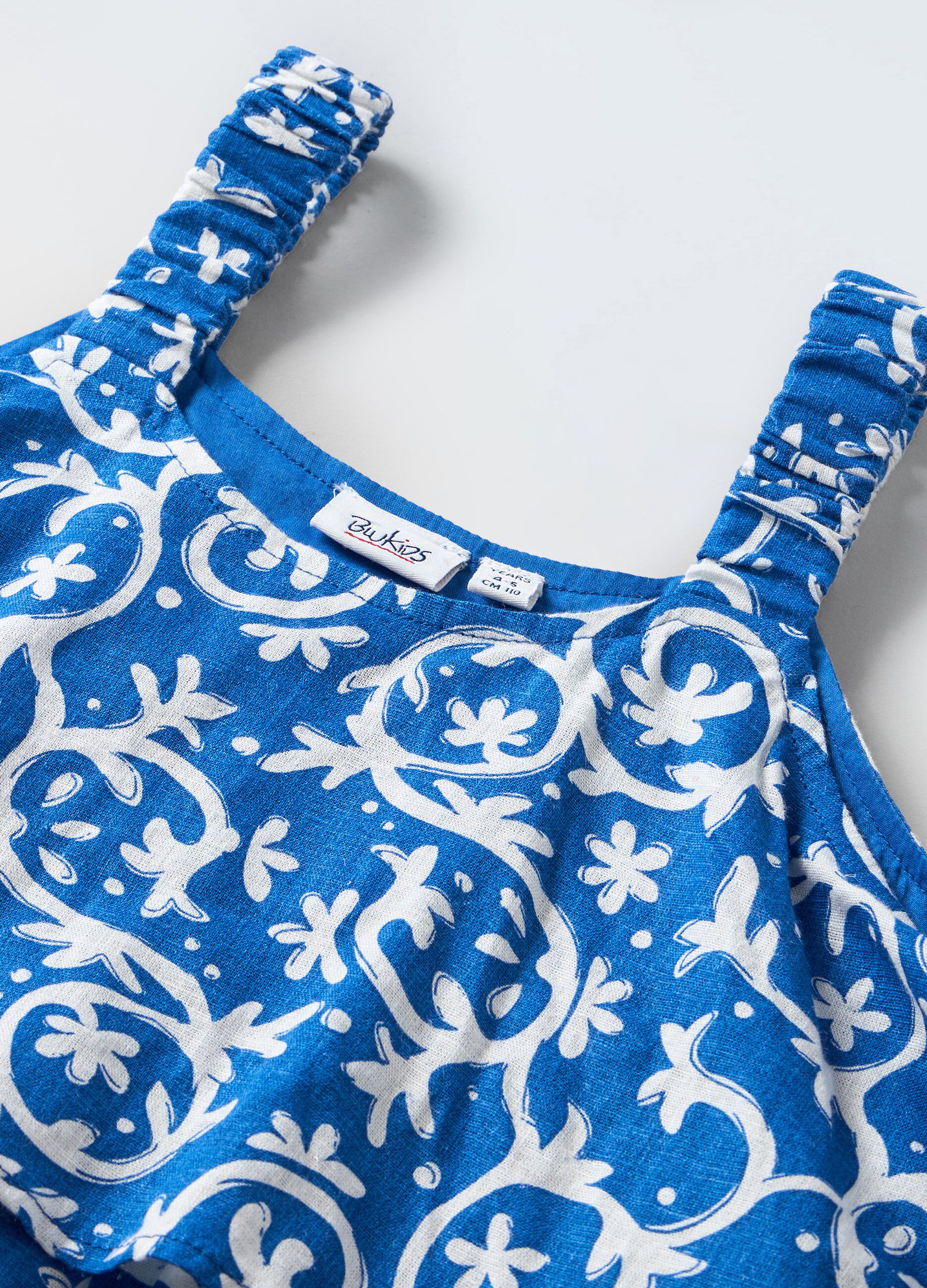 Blusa in misto lino bambina_1