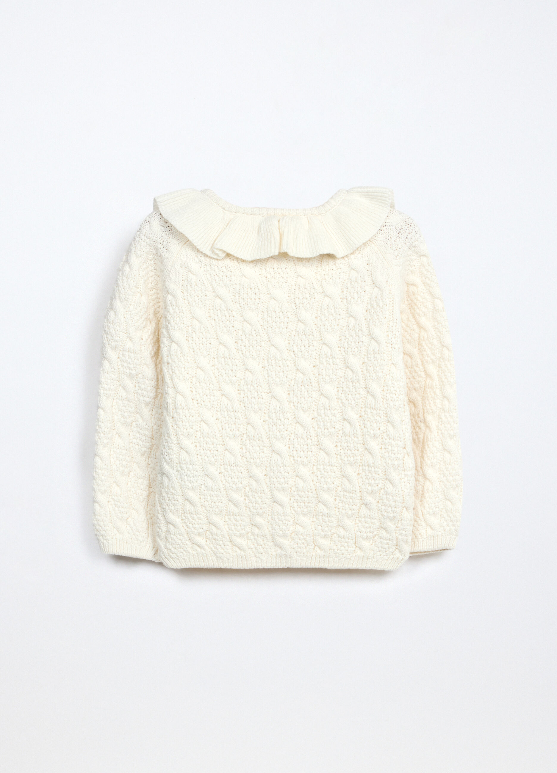 Cardigan tricot in puro cotone neonata_2