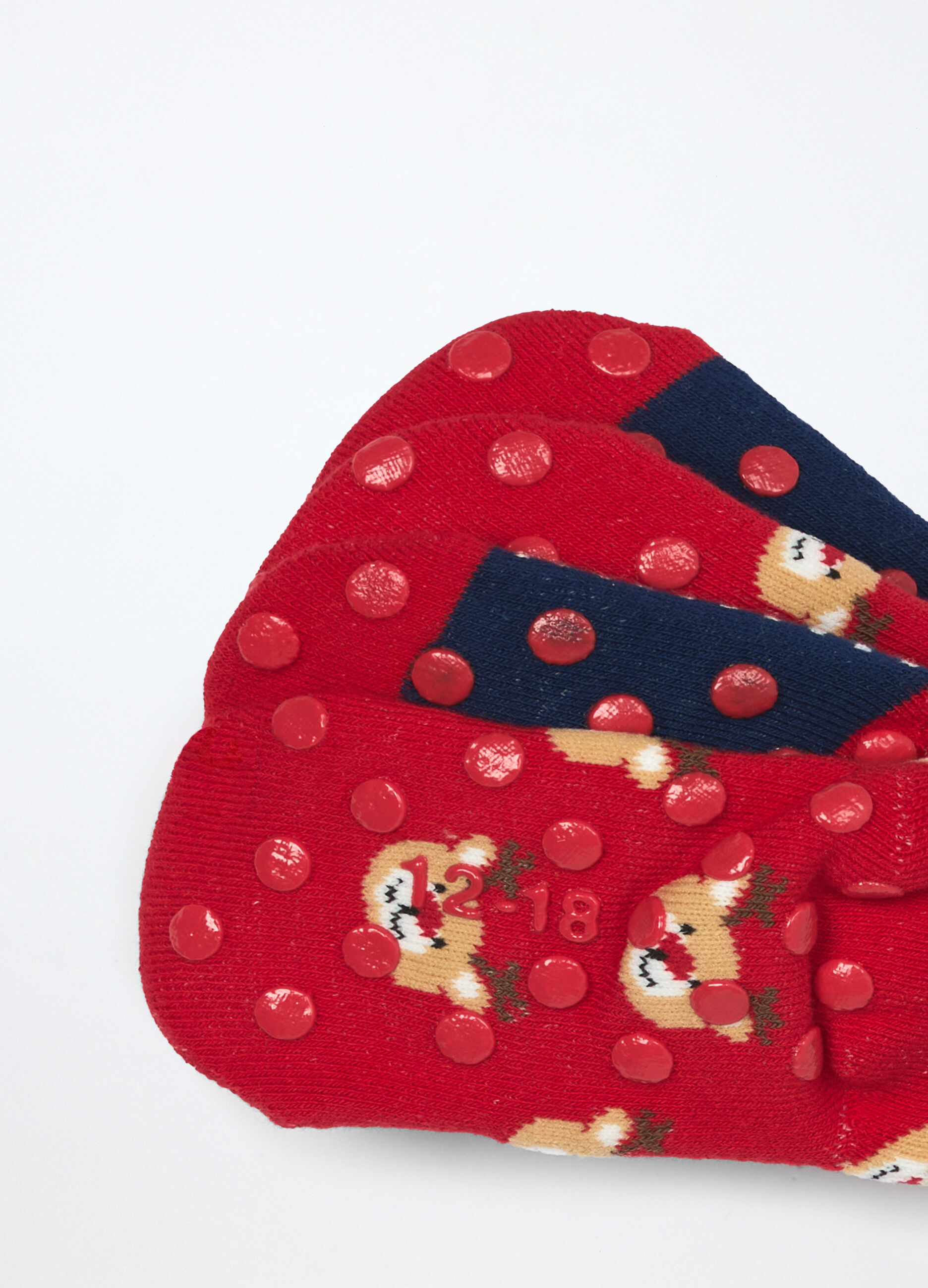 Pack 2 calzini antiscivolo in spugna misto cotone_2