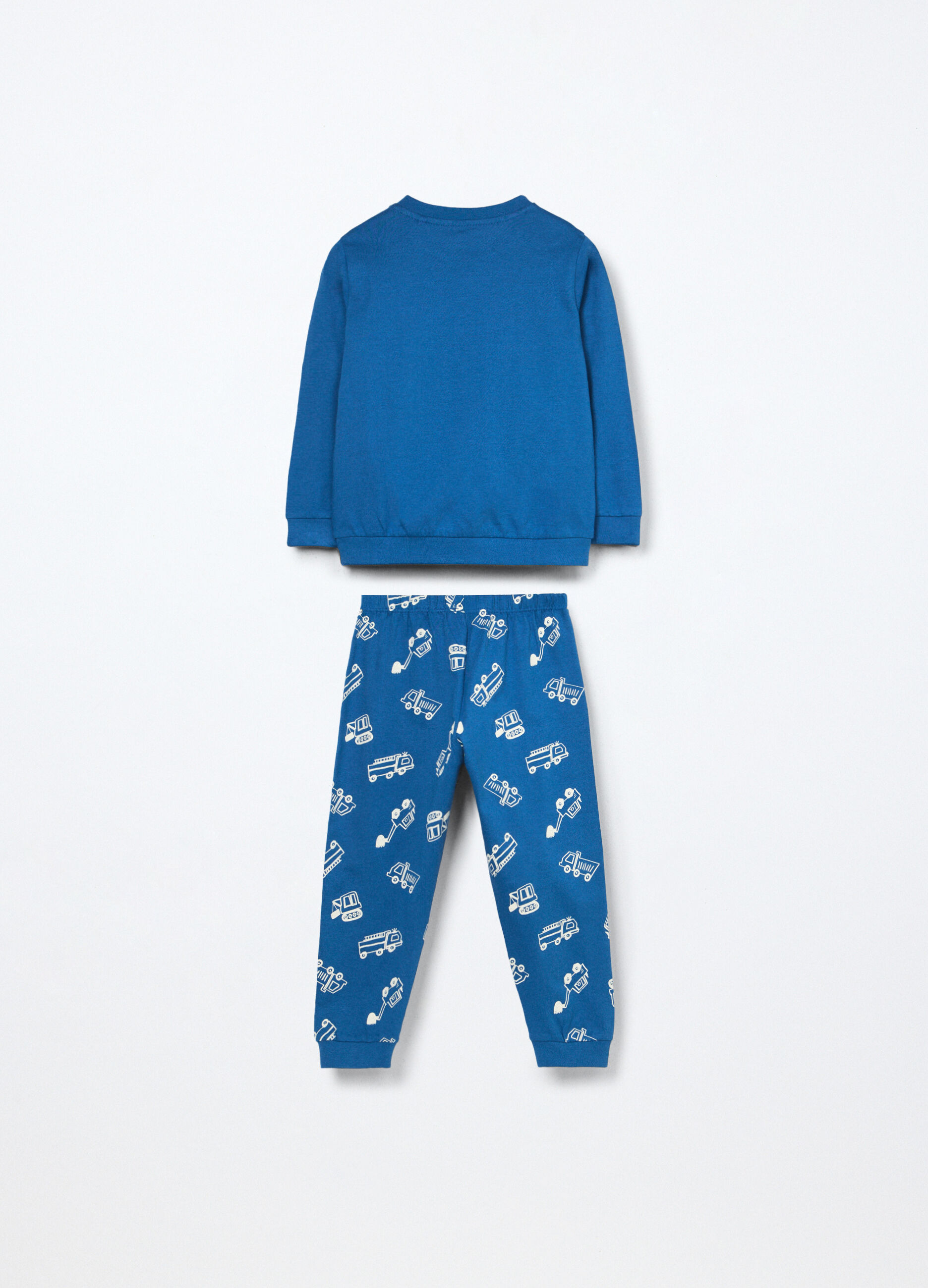 Set pigiama lungo in jersey di puro cotone neonato_1