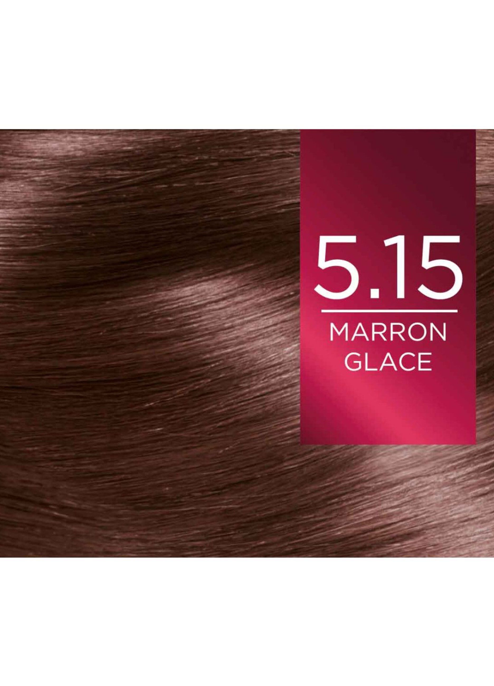L'Oréal Paris Tinta Capelli Excellence, Copre i capelli bianchi, colore ricco, luminoso e a lunga durata, 5.15 Marron Glace._3