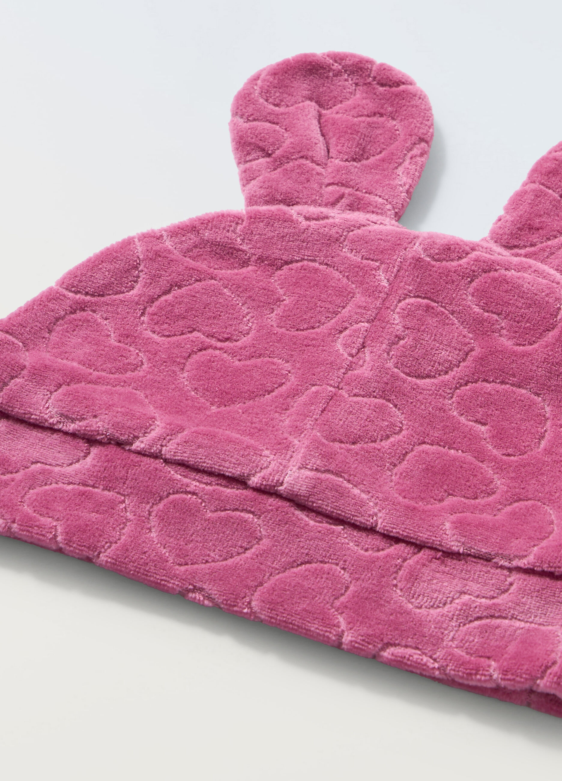 Berretto velour misto cotone neonata_1