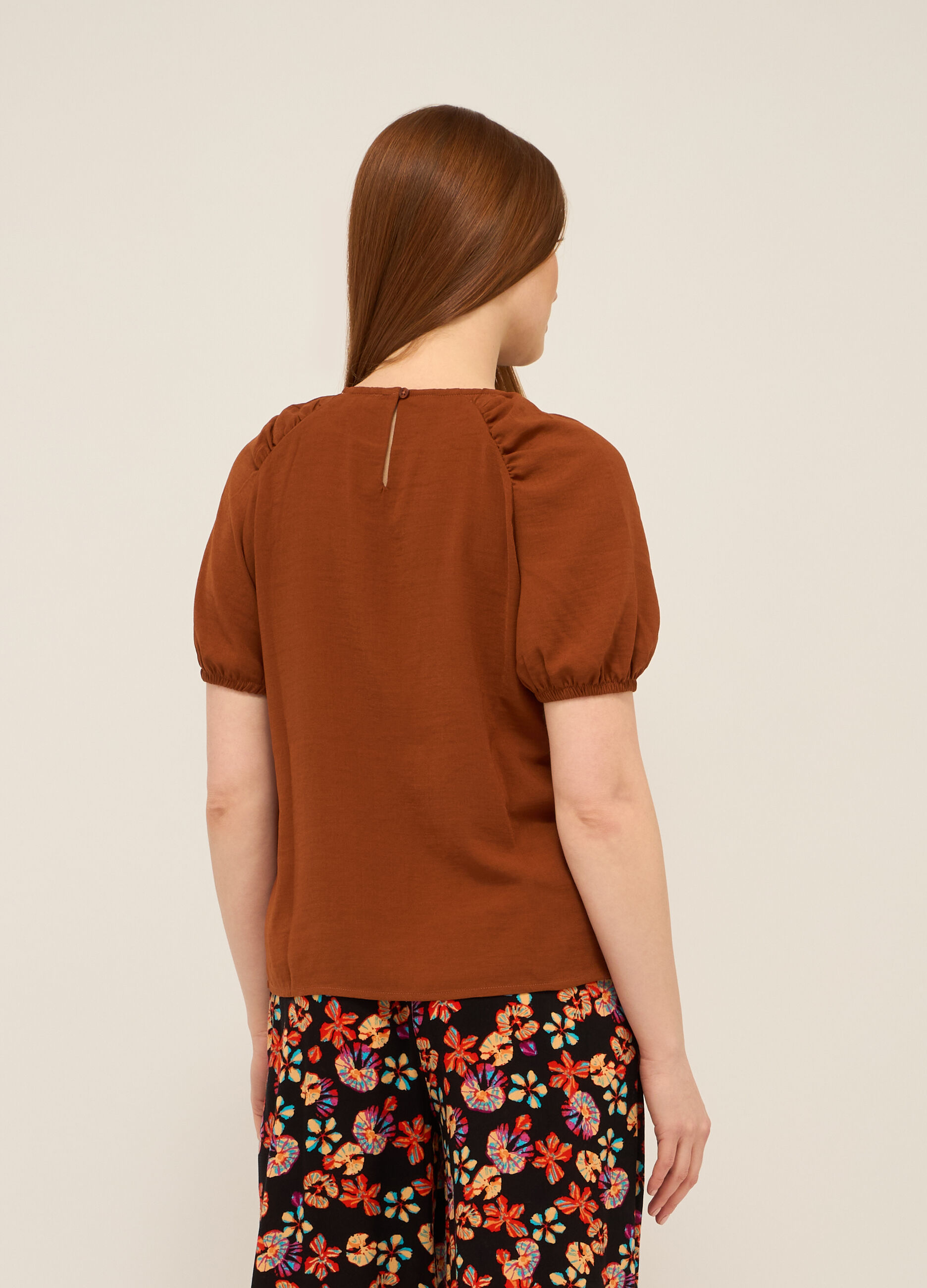 Blusa in crepe donna_1