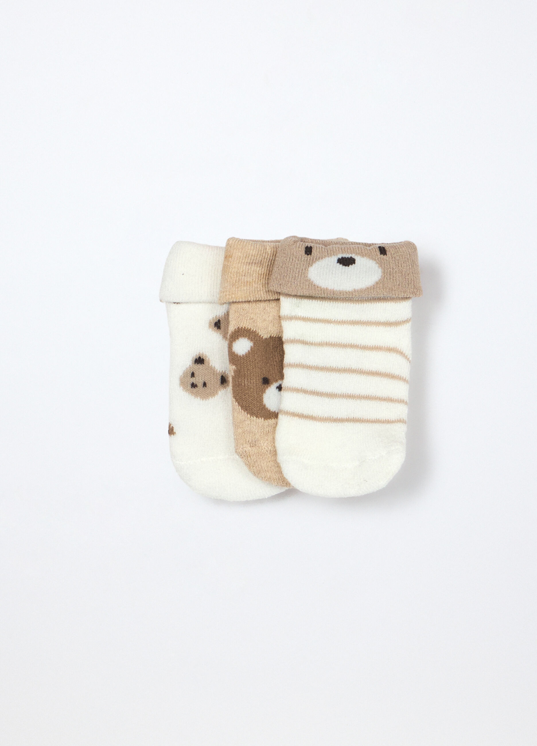 Pack 3 calze in spugna misto cotone neonato_0